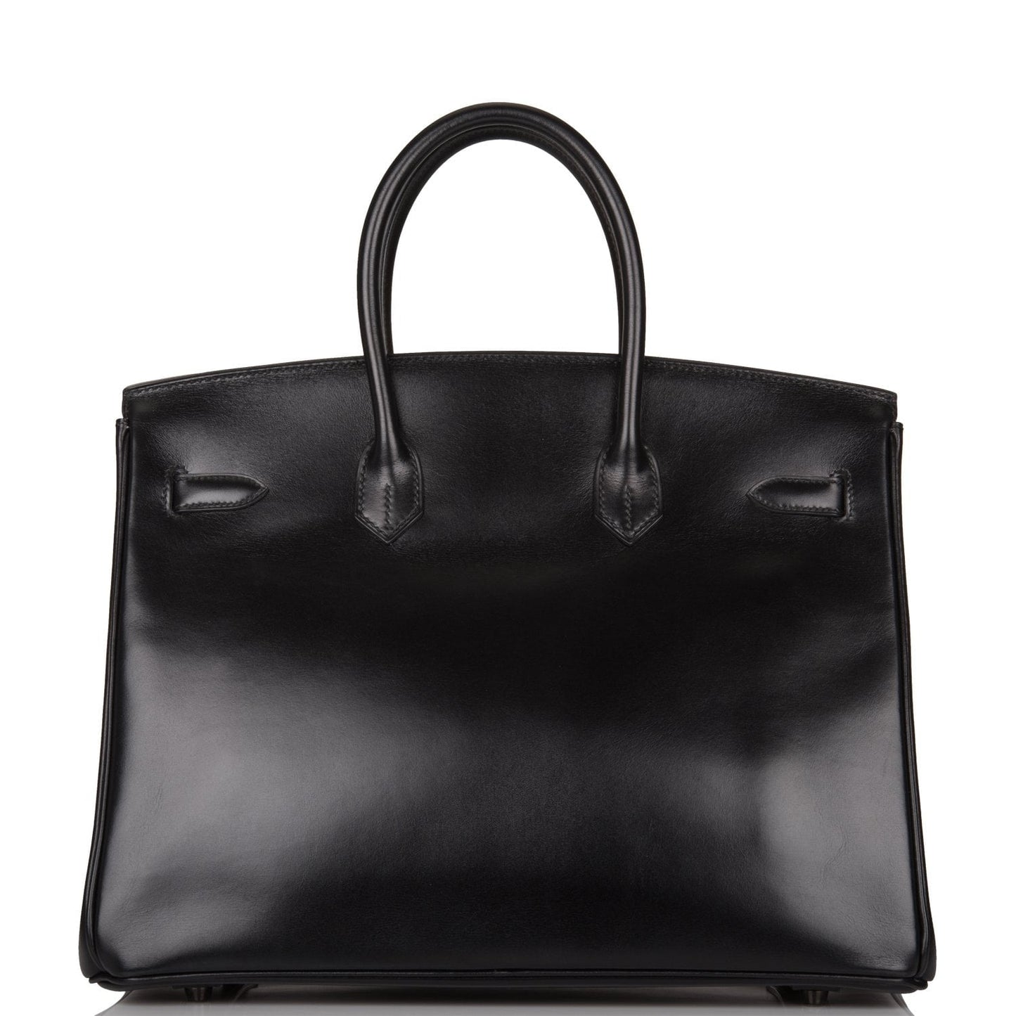 Pre-owned Hermes Birkin 35cm  SO Black Box Black Hardware