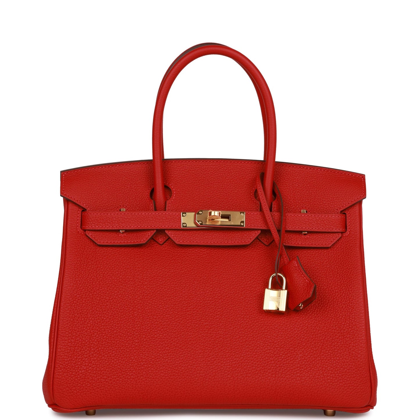 Hermes Special Order (HSS) Birkin 30 Rouge Casaque Togo Gold Hardware