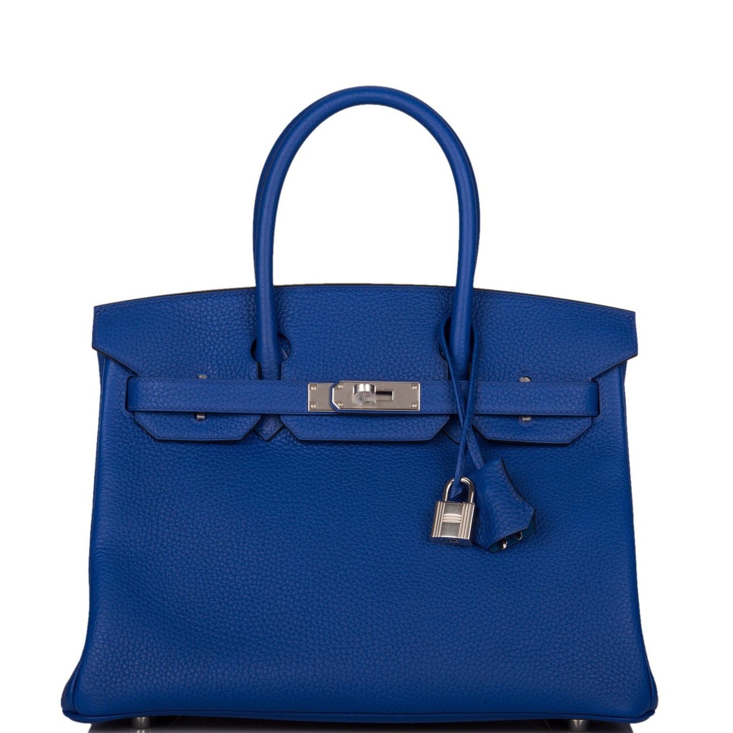 Hermes Special Order (HSS) Birkin 30 Bleu Electric Verso Clemence Palladium Hardware