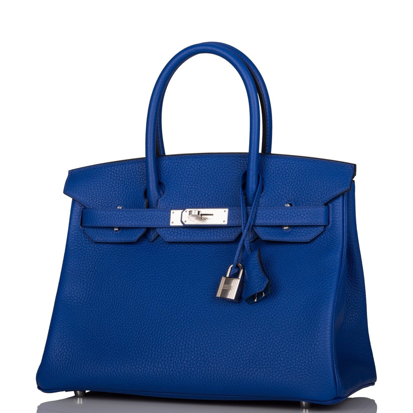 Hermes Special Order (HSS) Birkin 30 Bleu Electric Verso Clemence Palladium Hardware