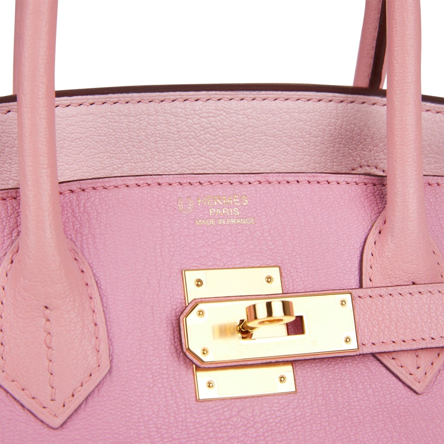 Pre-owned Hermes Special Order (HSS) Birkin 30 Bubblegum, Rose Confetti and Rose Sakura Chevre Gold Hardware