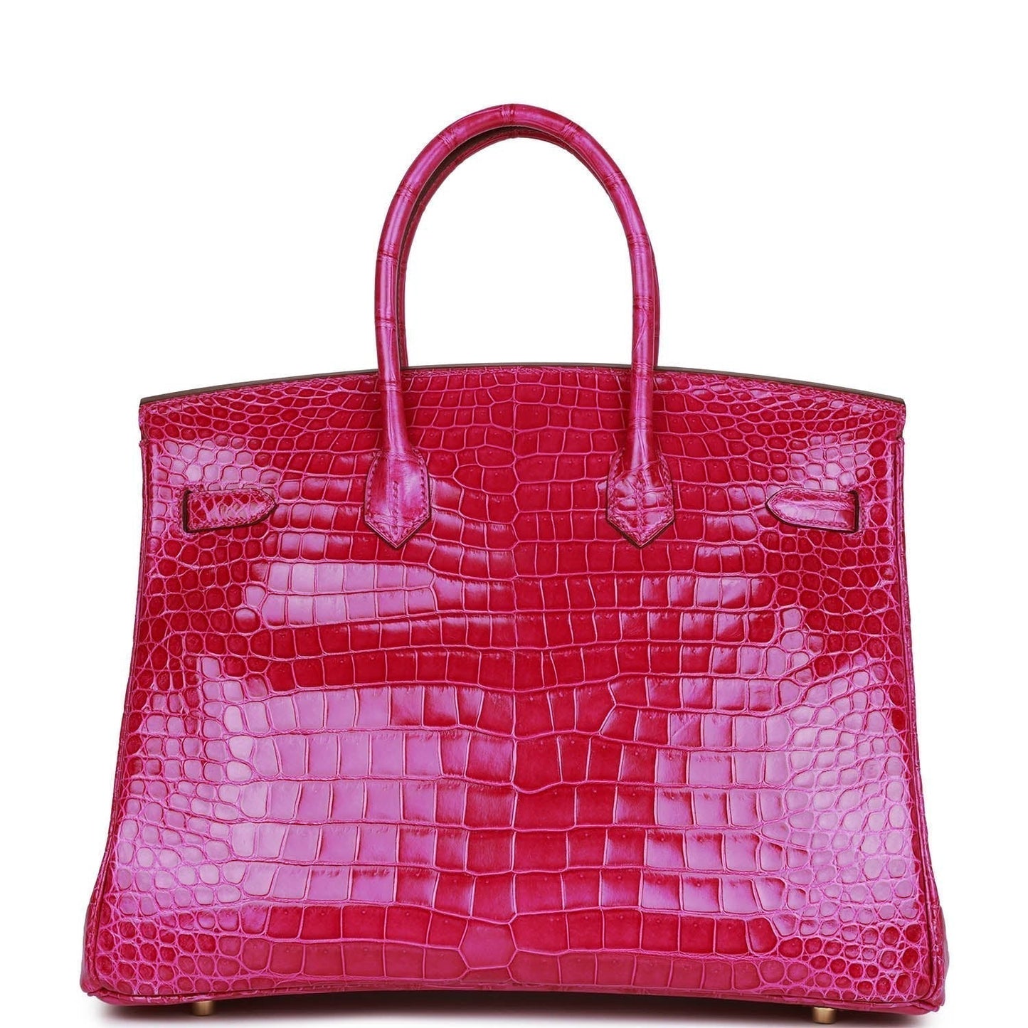 Hermes Birkin 35 Rose Scheherazade Shiny Niloticus Crocodile Gold Hardware