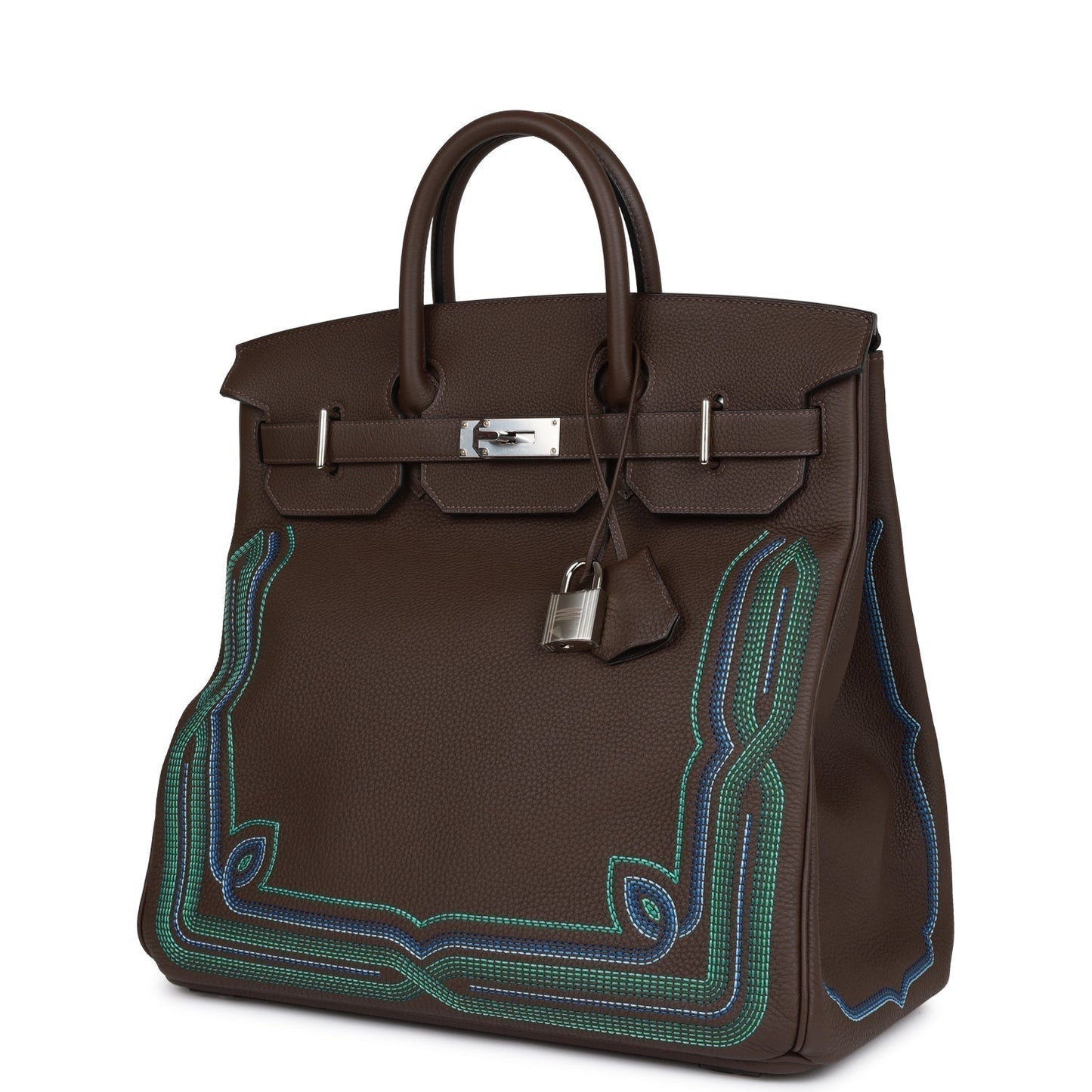 Hermes Western HAC Birkin 40 Ebene Togo Palladium Hardware