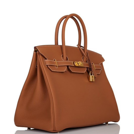 Hermes Special Order (HSS) Birkin 35 Gold Verso Togo Gold Hardware