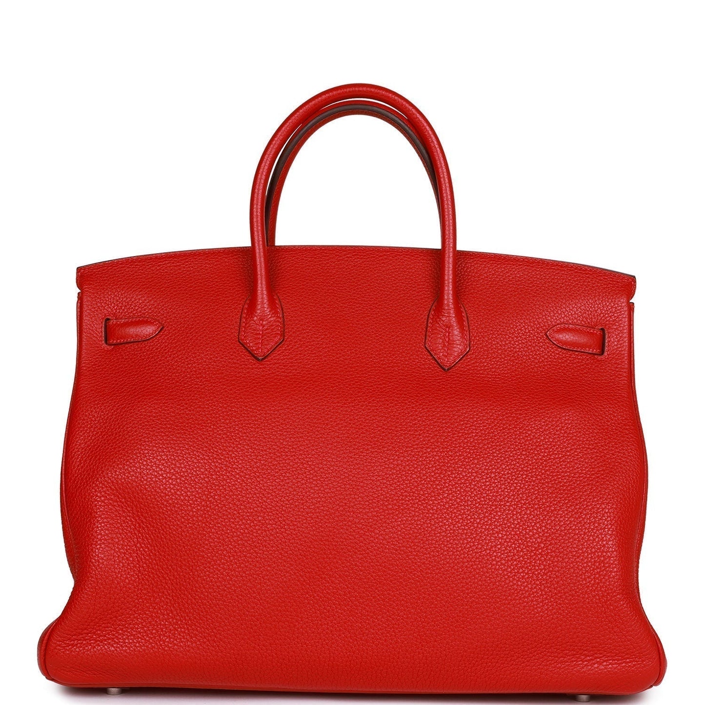 Hermes Birkin 40 Rouge Casaque Togo Palladium Hardware