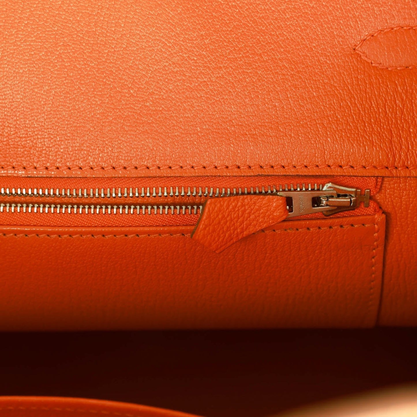 Hermes Birkin 35 Orange H Clemence Palladium Hardware