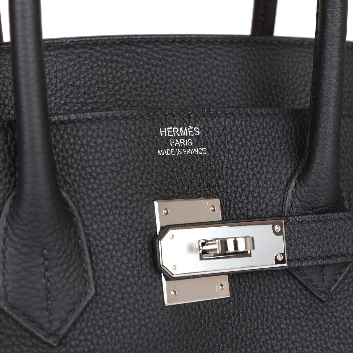 Pre-owned Hermes Birkin 35 Black Togo Palladium Hardware