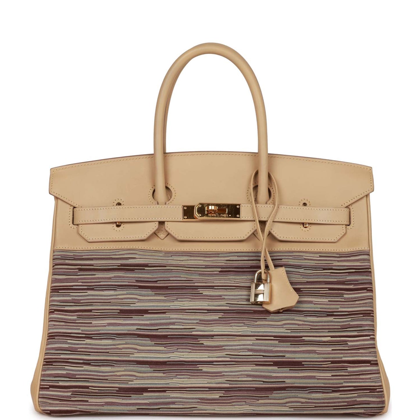 Hermes Birkin 35 Vibrato Parchemin Box Gold Hardware