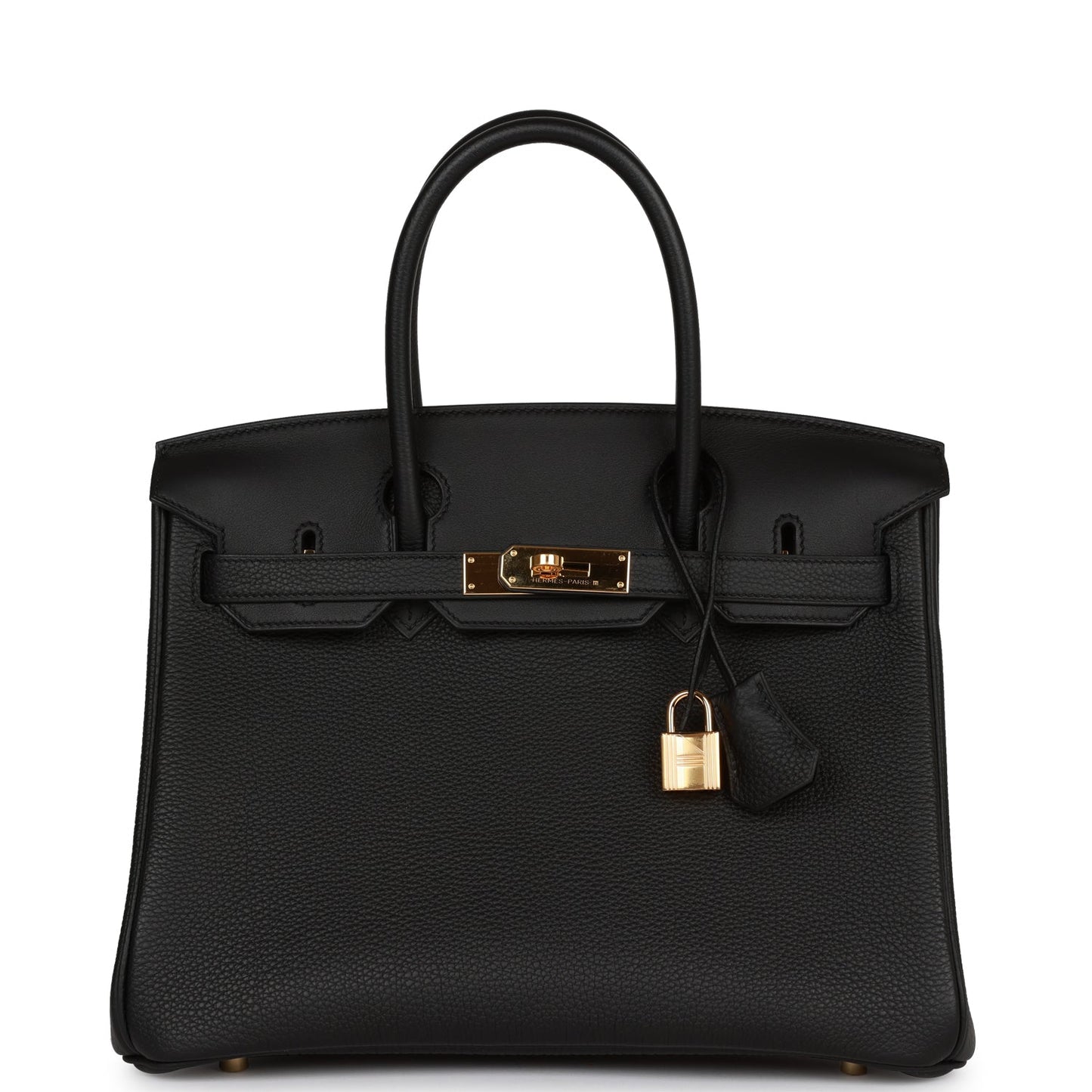 Pre-owned Hermes 3 En 1 Birkin 30 Black Togo Gold Hardware