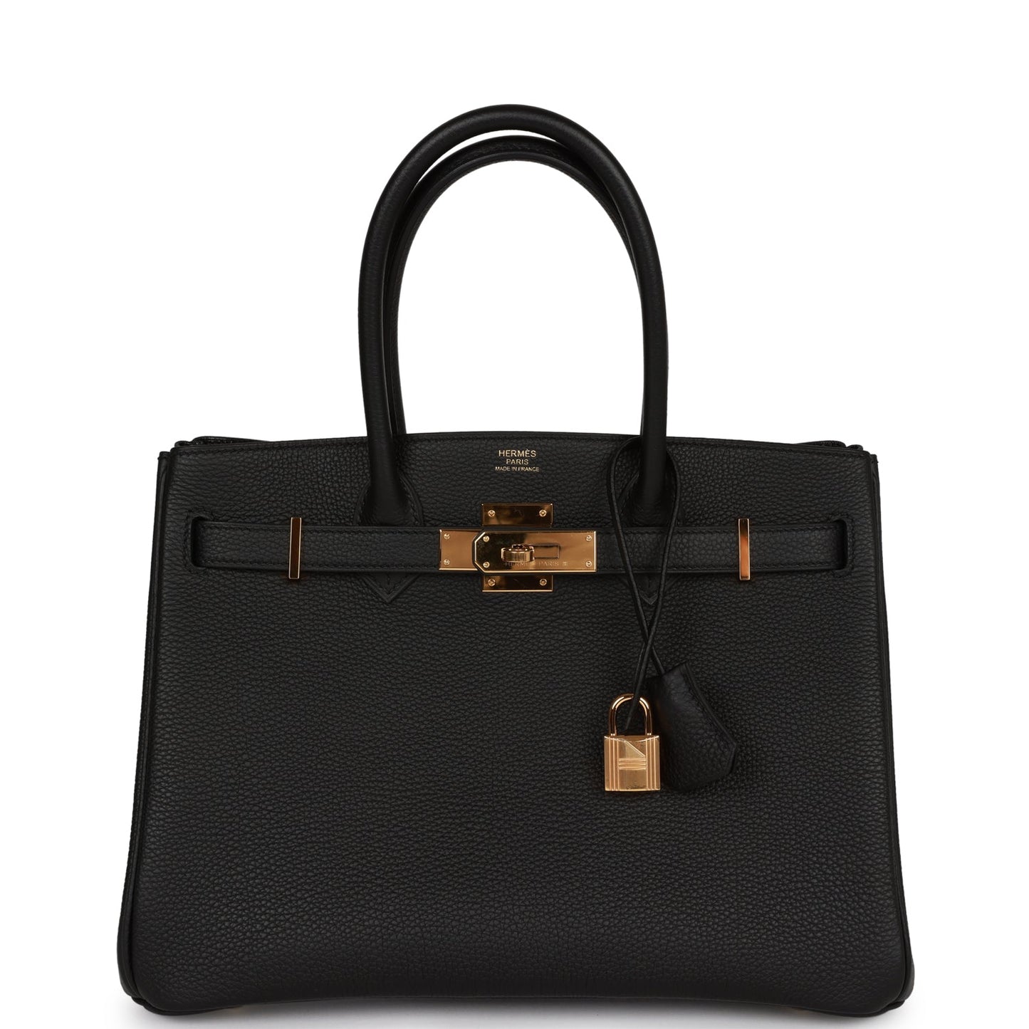 Pre-owned Hermes 3 En 1 Birkin 30 Black Togo Gold Hardware