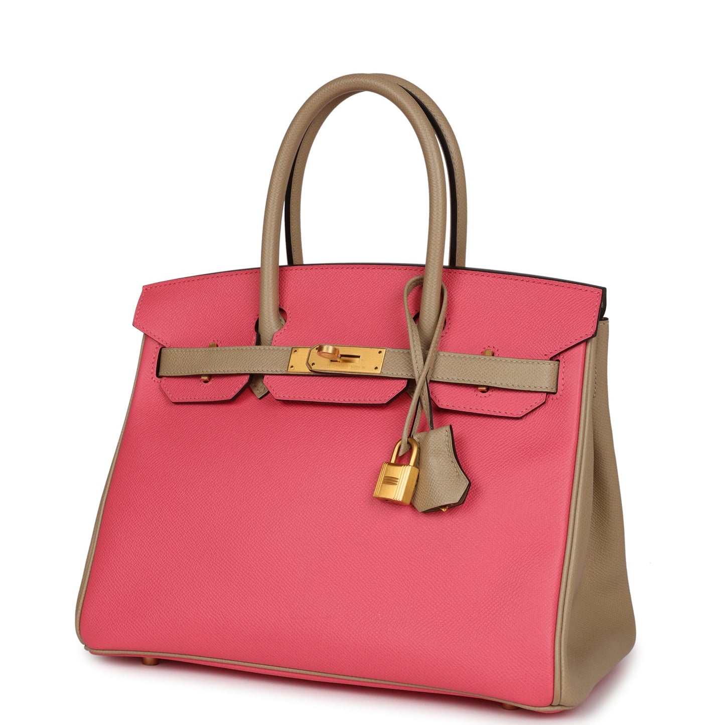 Hermes Special Order (HSS) Birkin 30 Rose Azalee and Trench Epsom Brushed Gold Hardware