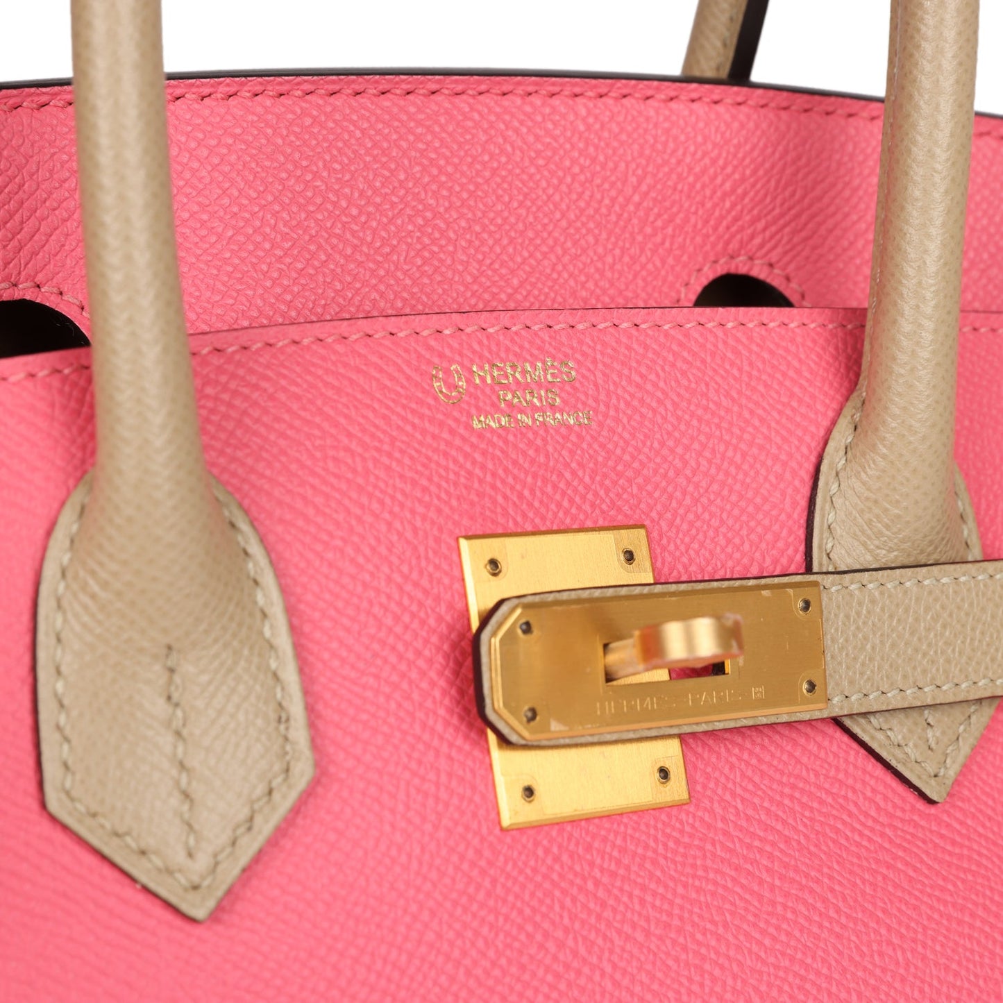 Hermes Special Order (HSS) Birkin 30 Rose Azalee and Trench Epsom Brushed Gold Hardware