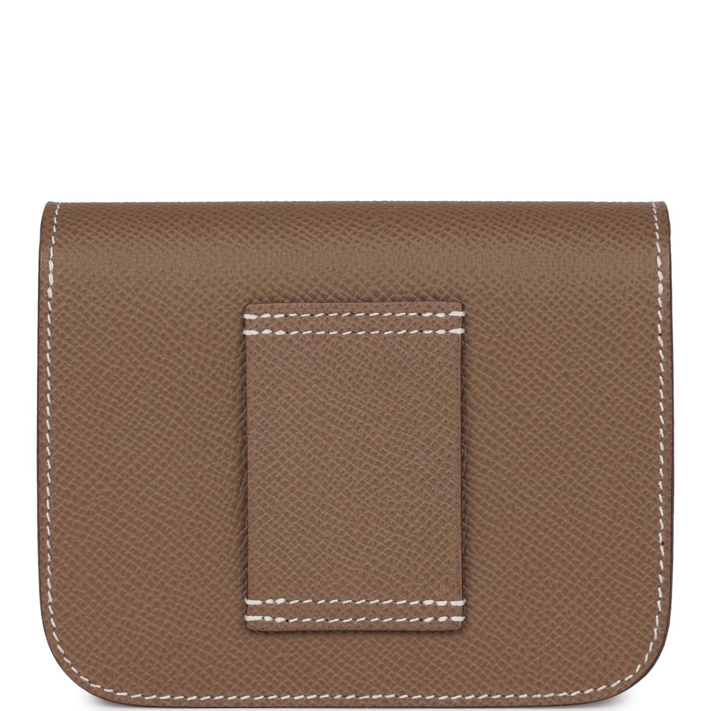 Hermes Constance Slim Wallet Etoupe Epsom Palladium Hardware