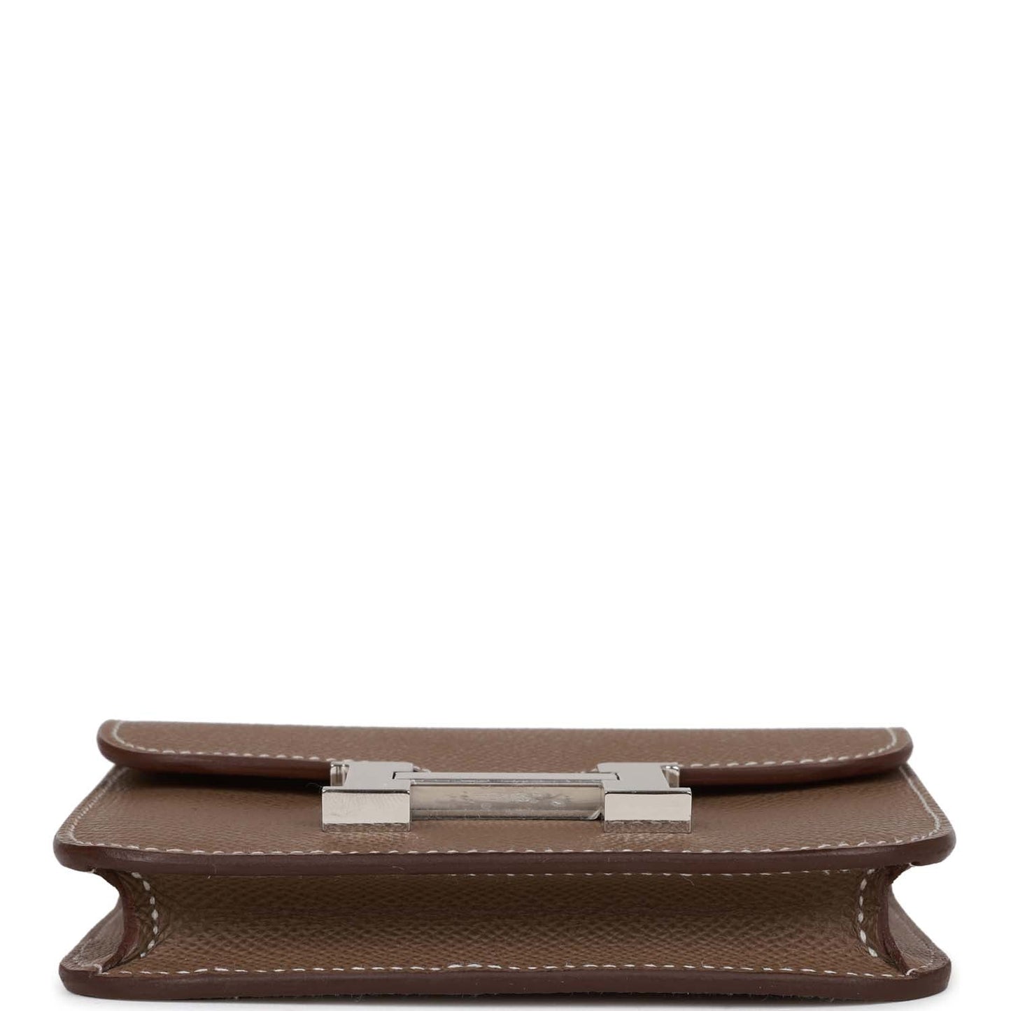 Hermes Constance Slim Wallet Etoupe Epsom Palladium Hardware