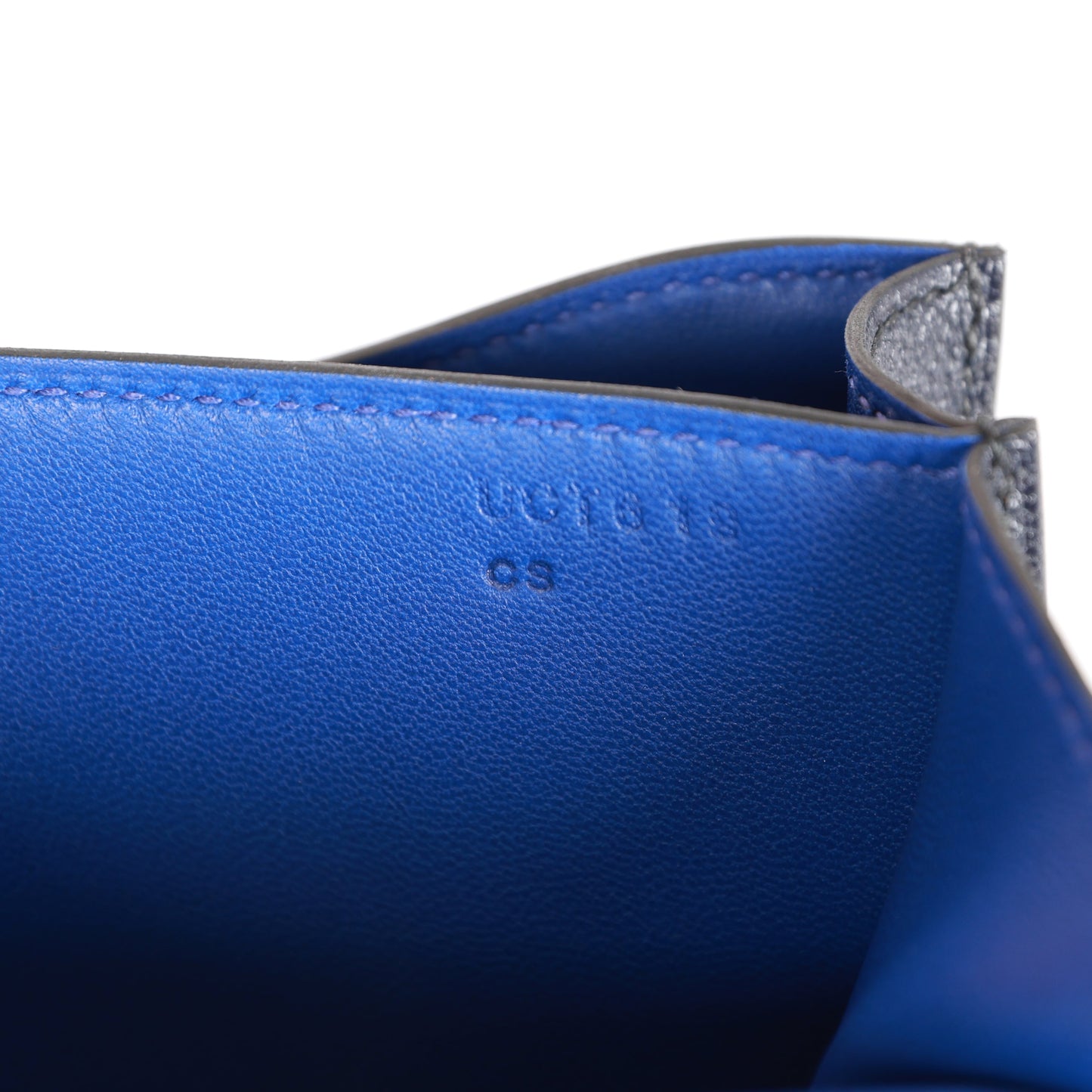 Hermes Special Order (HSS) Constance 18 Bleu Indigo Verso Chevre Palladium Hardware