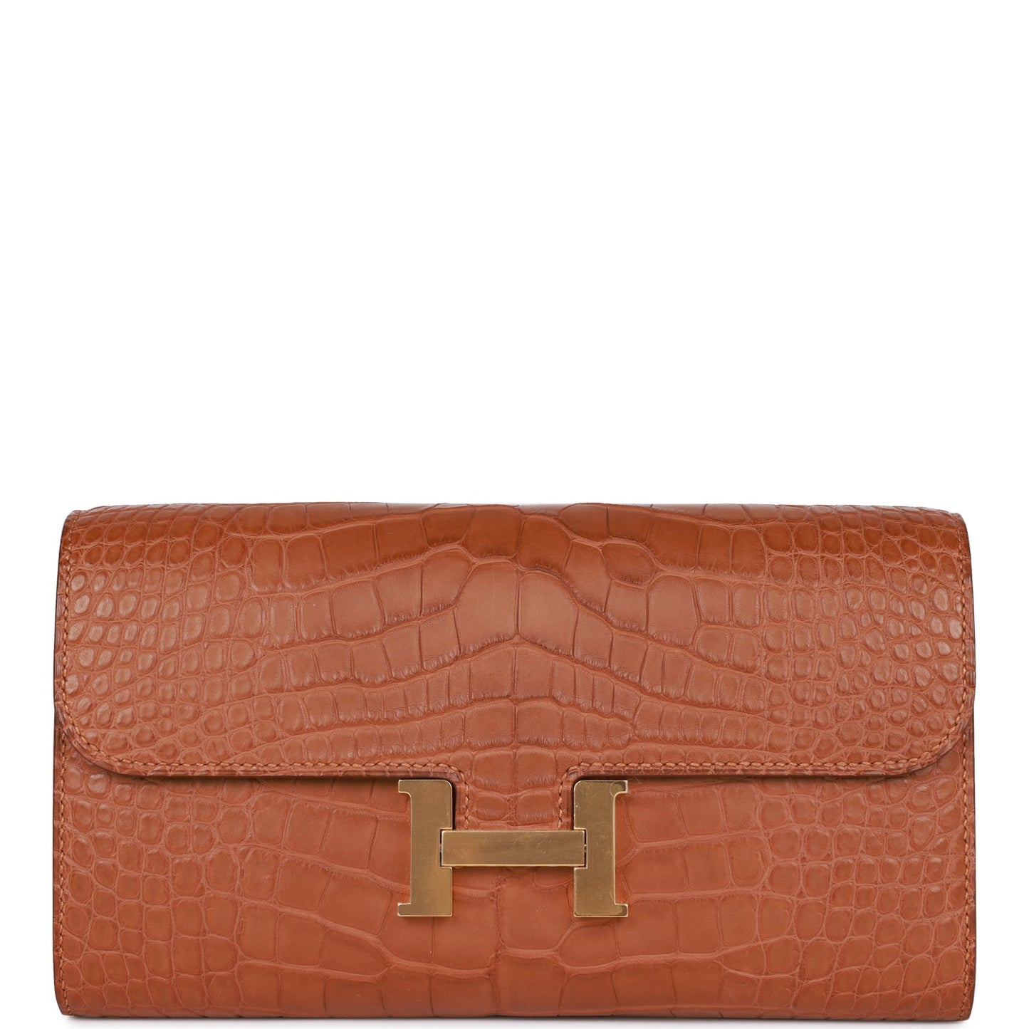 Hermes Constance Wallet To Go Gold Matte Alligator Gold Hardware