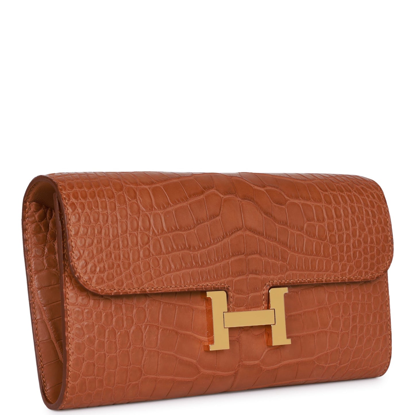 Hermes Constance Wallet To Go Gold Matte Alligator Gold Hardware