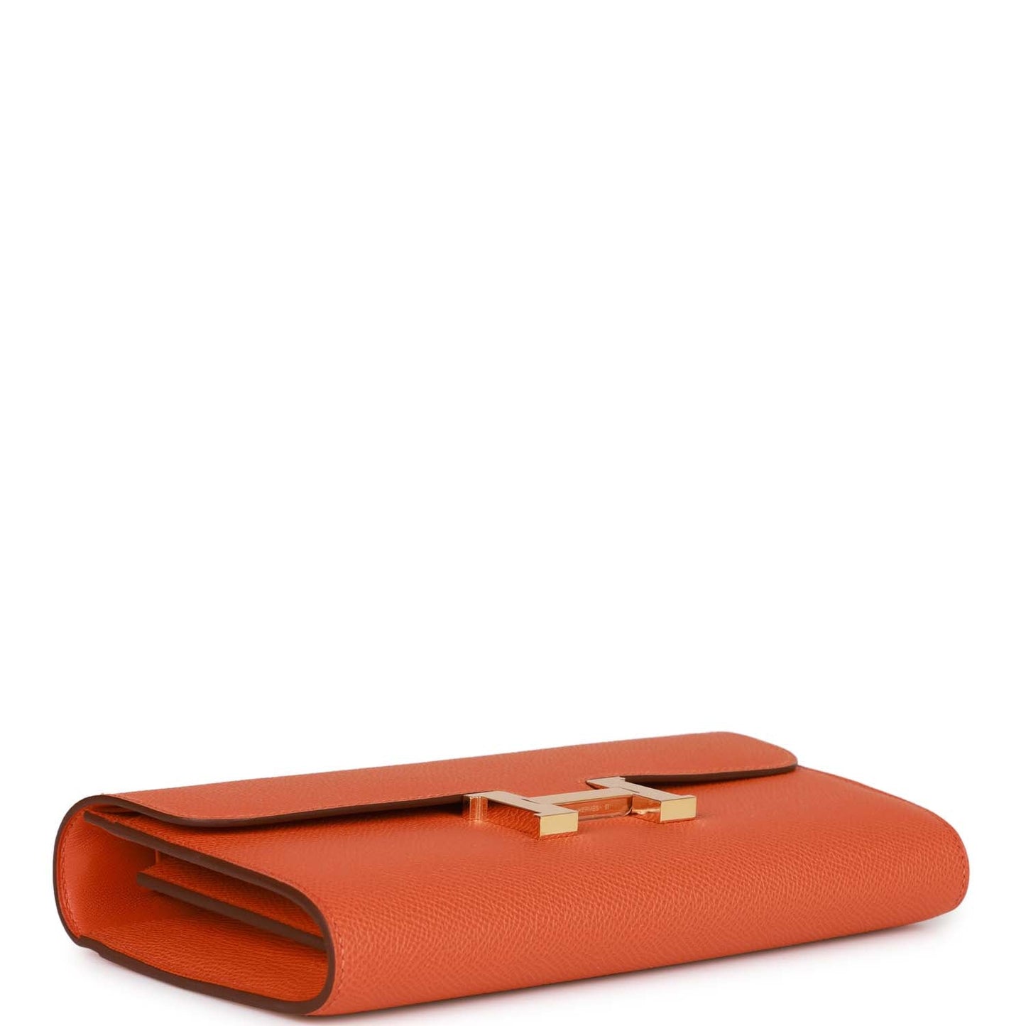 Hermes Constance Wallet To Go Orange Epsom Gold Hardware