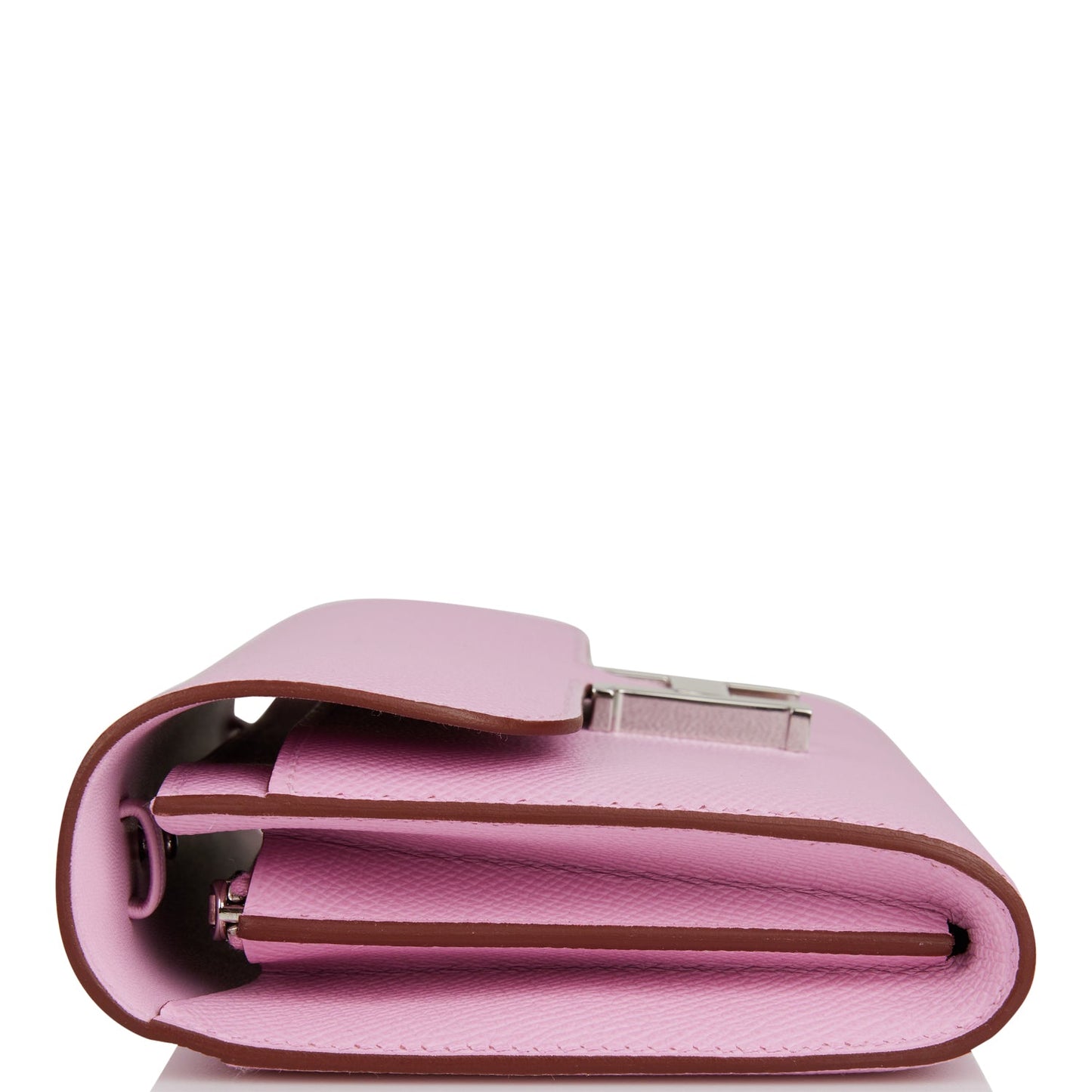 Hermes Constance Wallet To Go Mauve Sylvestre Epsom Palladium Hardware