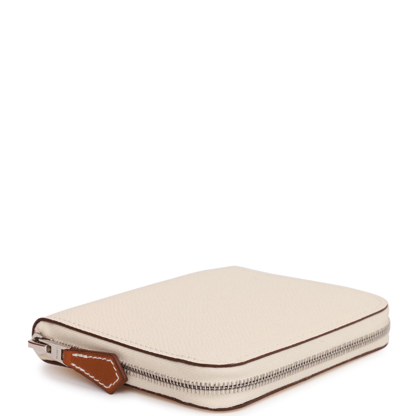 Hermes Silk'In Compact Wallet Nata Epsom Palladium Hardware