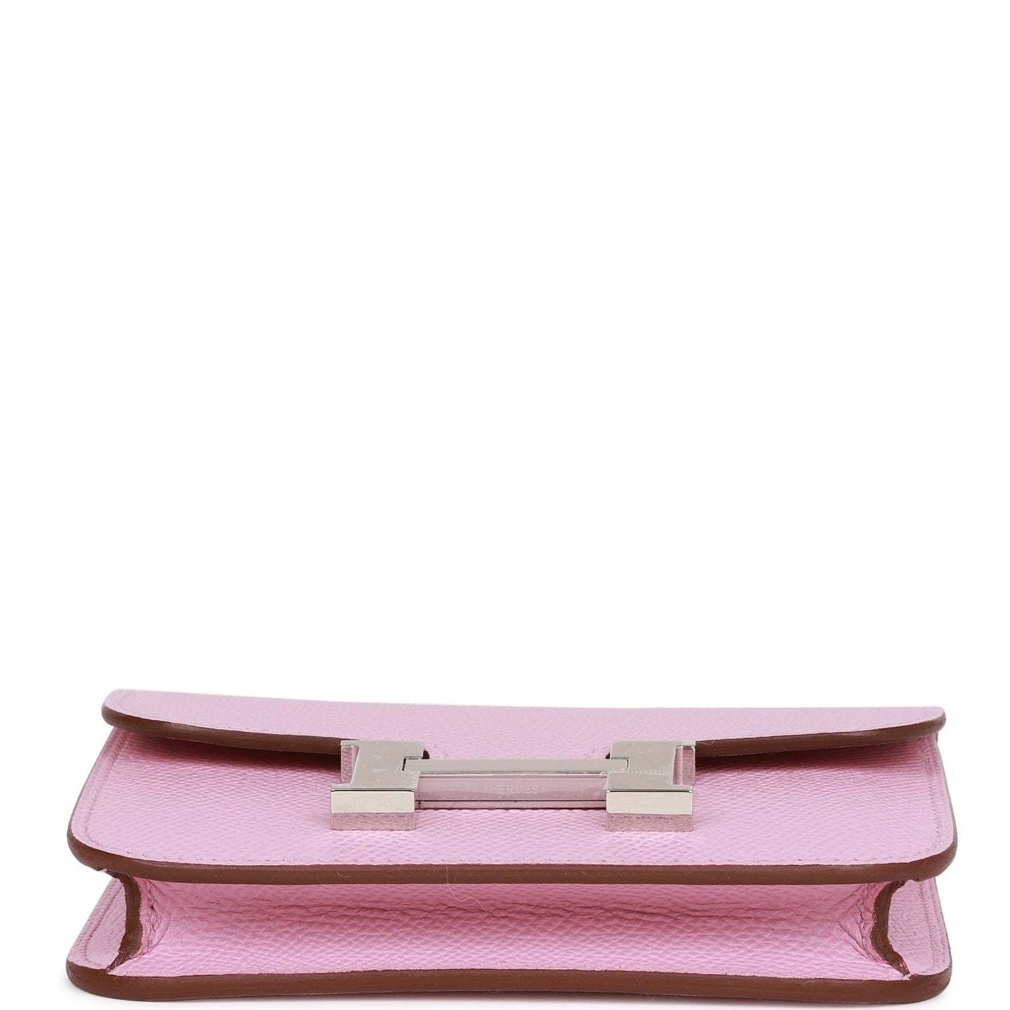 Hermes Constance Slim Wallet Mauve Sylvestre Epsom Palladium Hardware