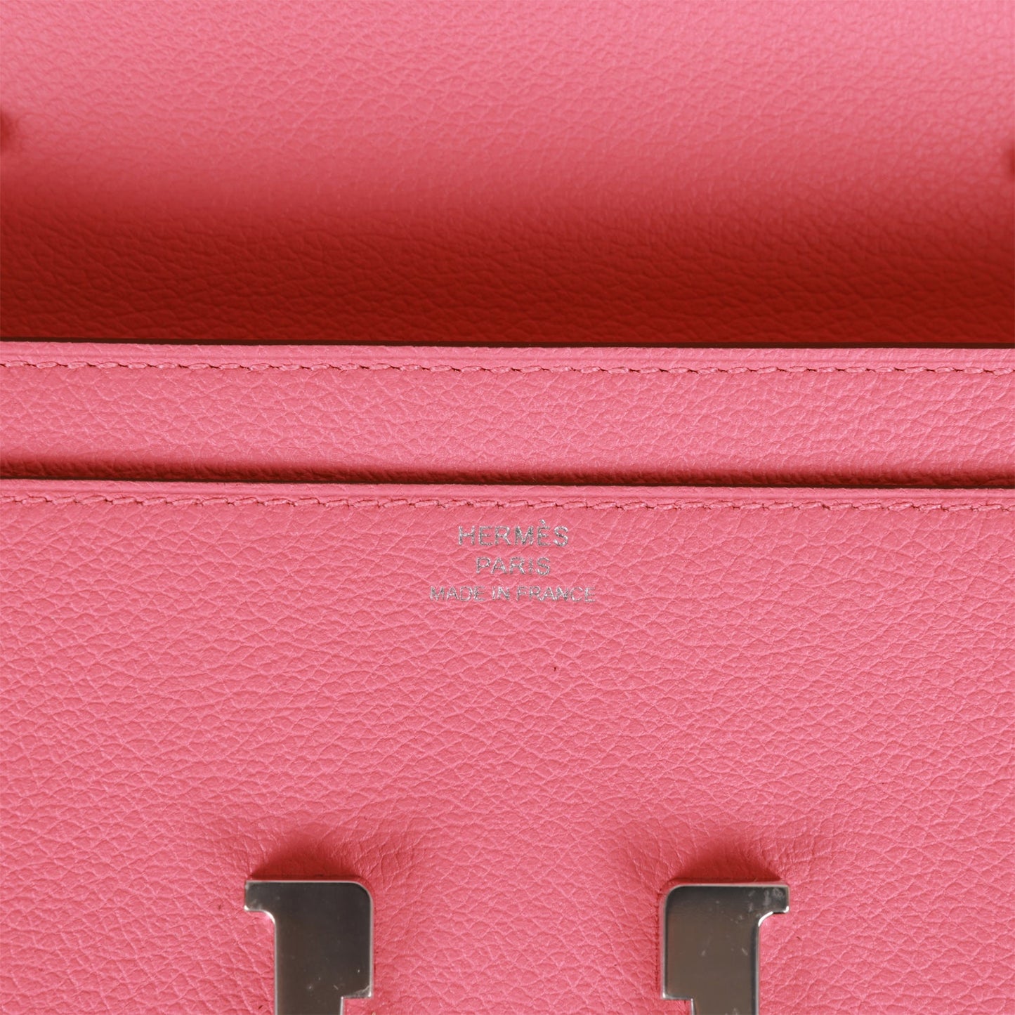 Hermes Constance Wallet To Go Rose Azalee Evercolor Palladium Hardware