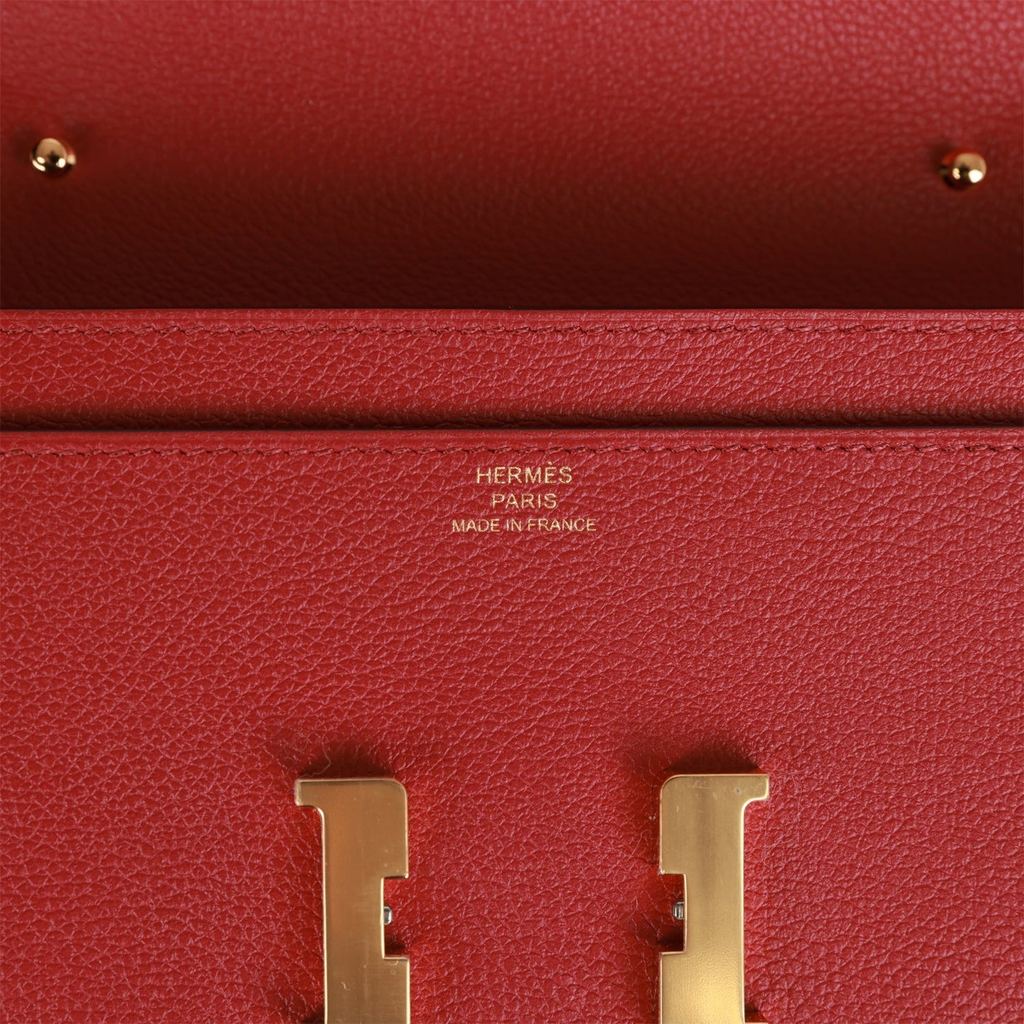 Hermes Constance Wallet To Go Rouge Grenat Evercolor Gold Hardware