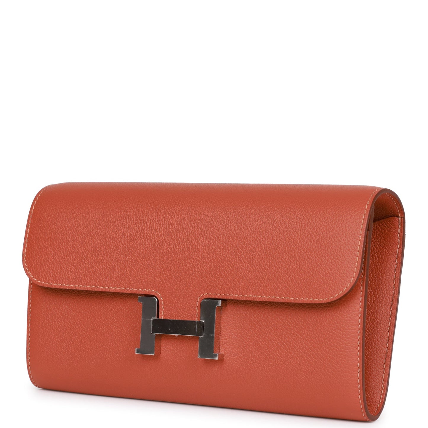 Hermes Constance Wallet To Go Blush Evercolor Palladium Hardware