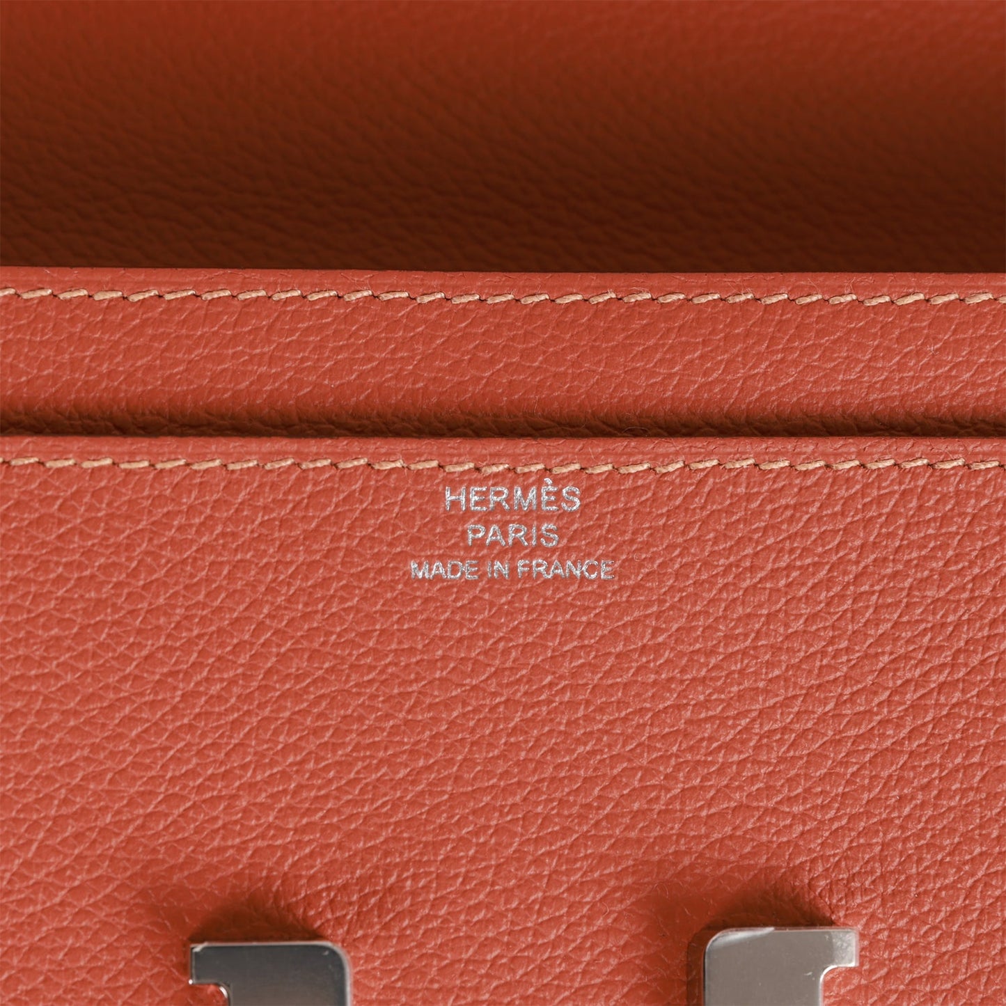 Hermes Constance Wallet To Go Blush Evercolor Palladium Hardware