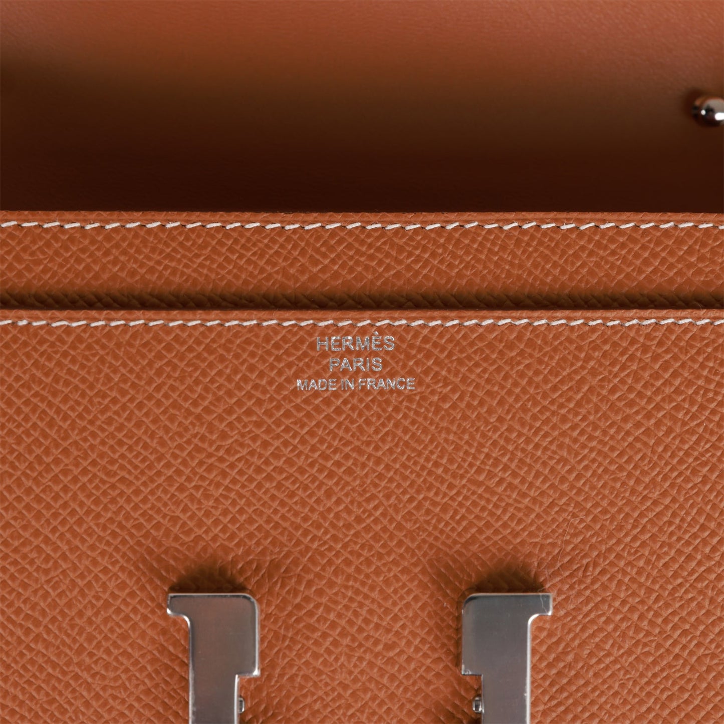 Hermes Constance Wallet To Go Gold Epsom Palladium Hardware