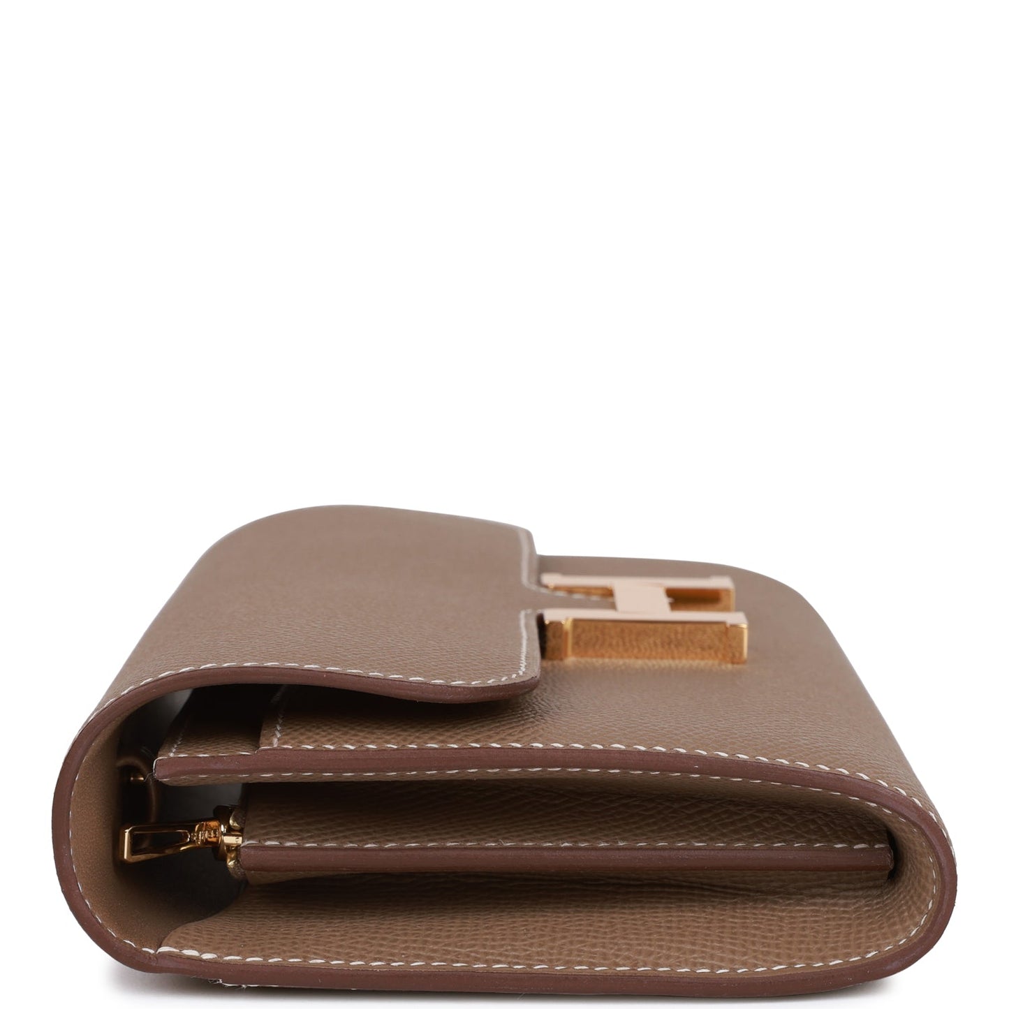 Hermes Constance Wallet To Go Etoupe Epsom Gold Hardware