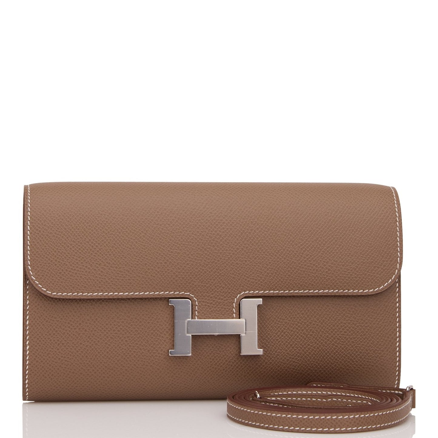 Hermes Constance Wallet To Go Etoupe Epsom Palladium Hardware