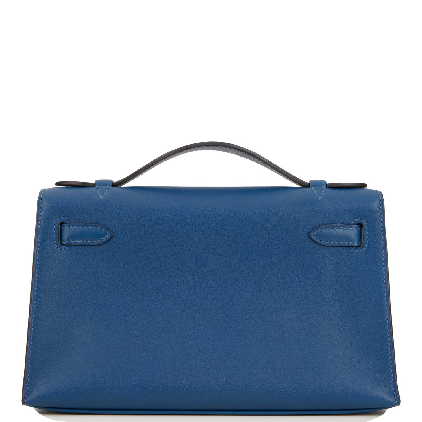 Pre-owned Hermes Kelly Pochette Deep Blue Swift Gold Hardware