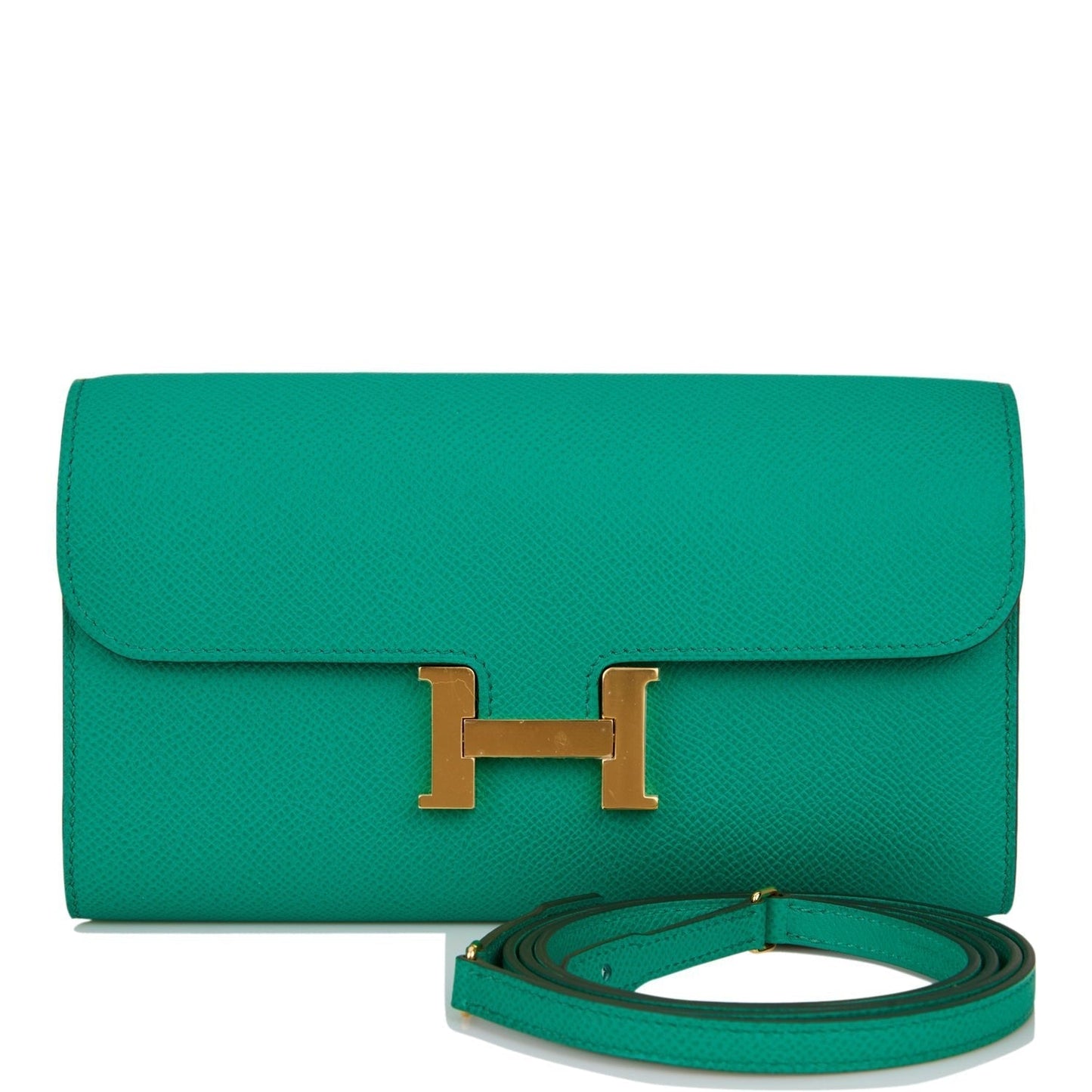 Hermes Constance Wallet To Go Vert Jade Epsom Gold Hardware