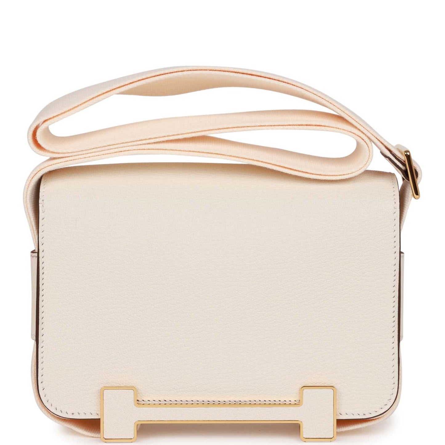 Hermes Geta Bag Nata Chevre Gold Hardware