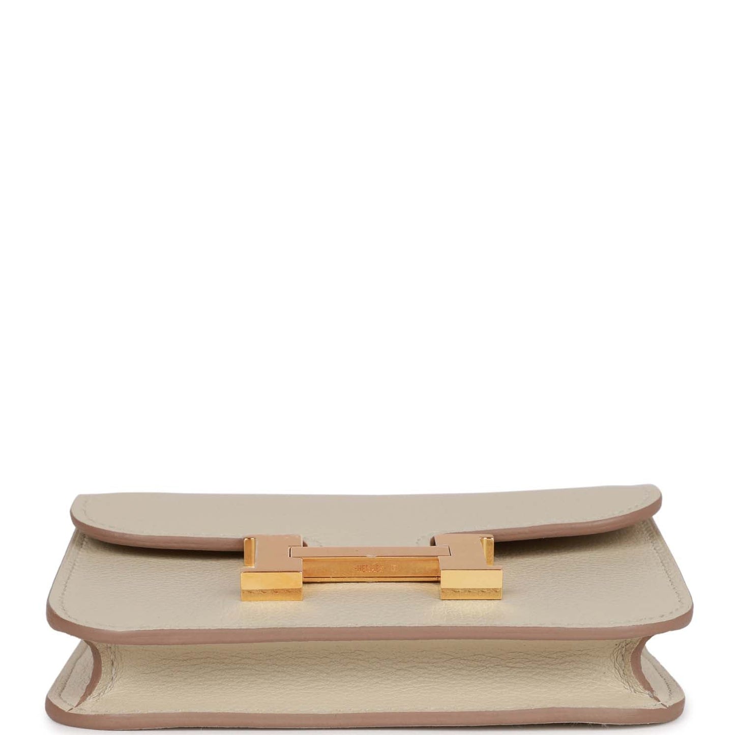 Hermes Constance Slim Wallet Beton Evercolor Gold Hardware