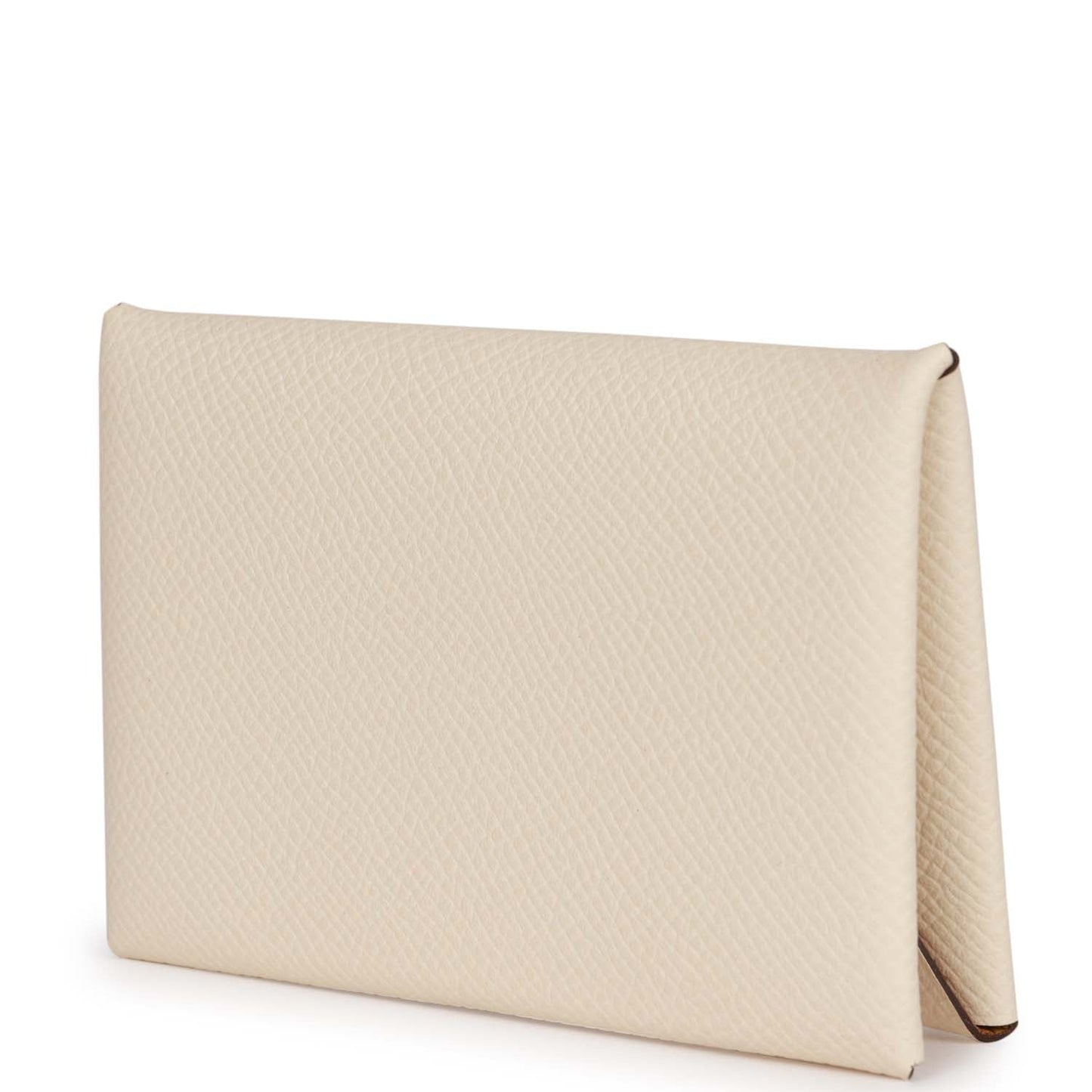 Hermes Calvi Card Holder Nata Verso Epsom Palladium Hardware