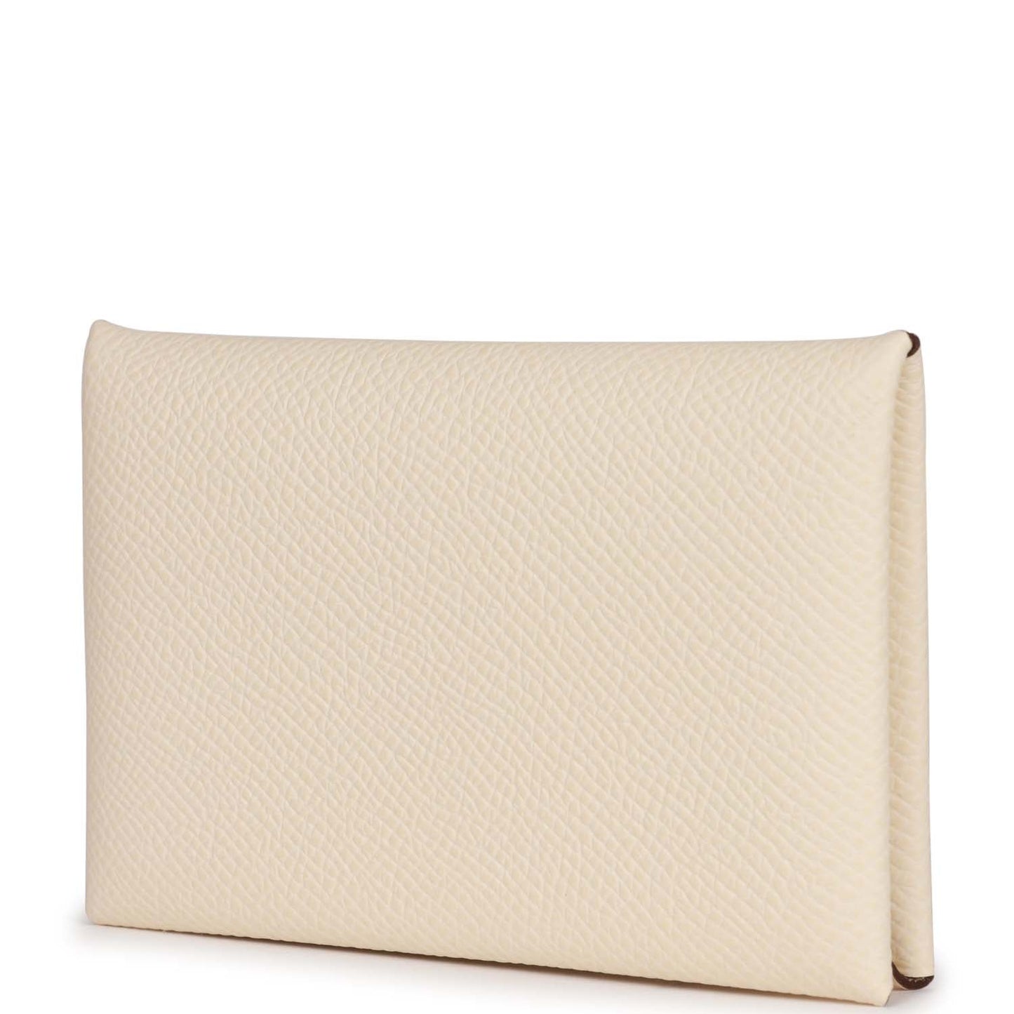 Hermes Calvi Card Holder Nata Epsom Palladium Hardware