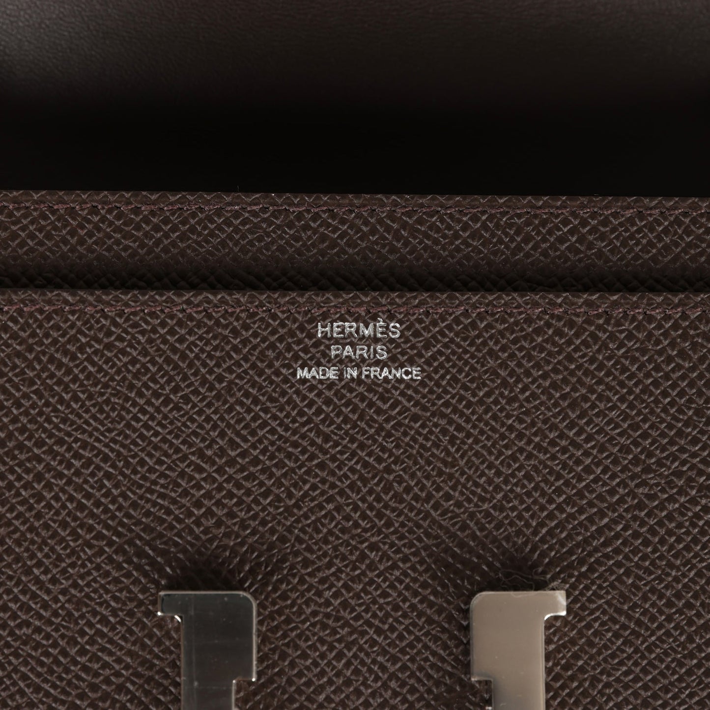 Hermes Constance Wallet To Go Chocolate Epsom Palladium Hardware