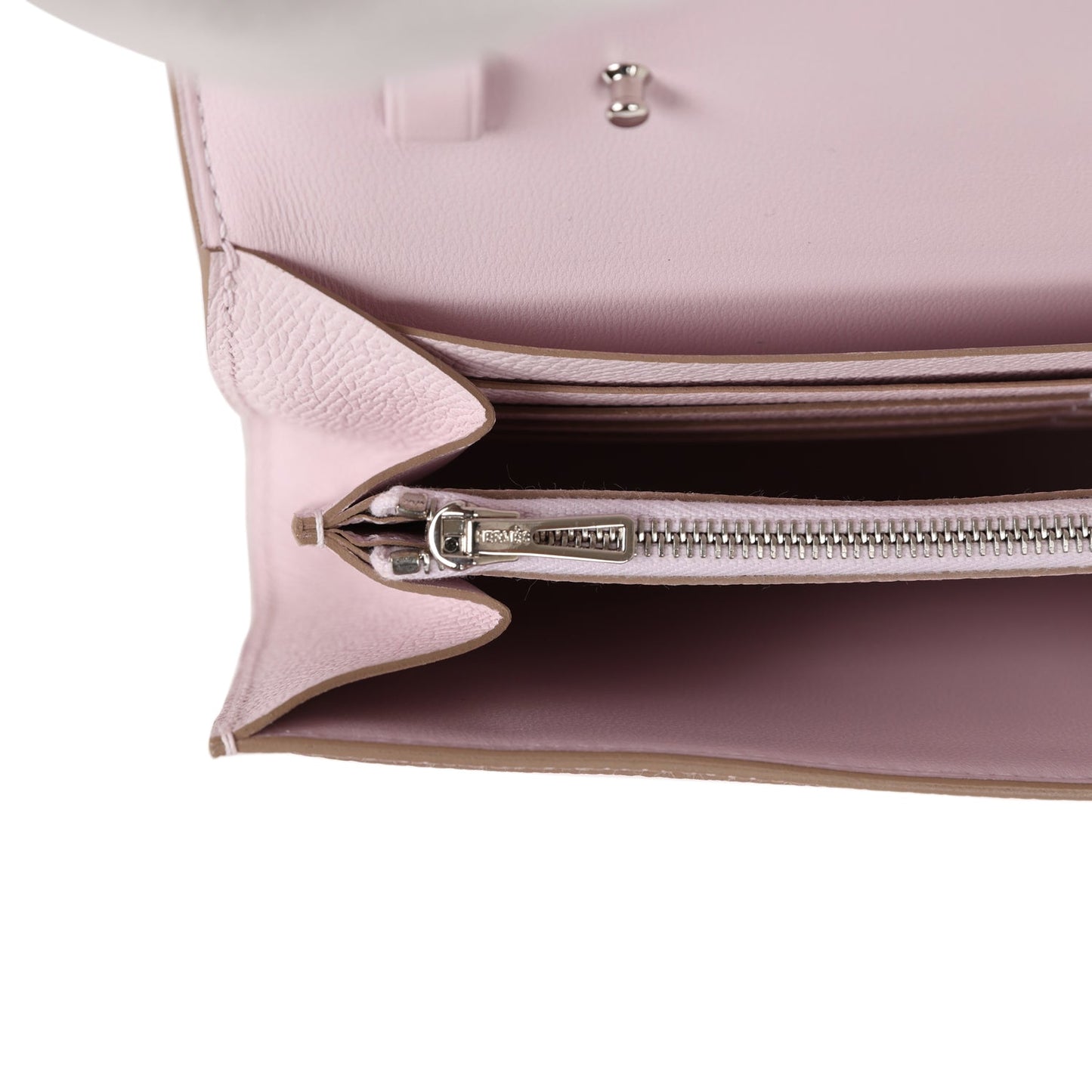 Hermes Constance Wallet To Go Mauve Pale Epsom Palladium Hardware