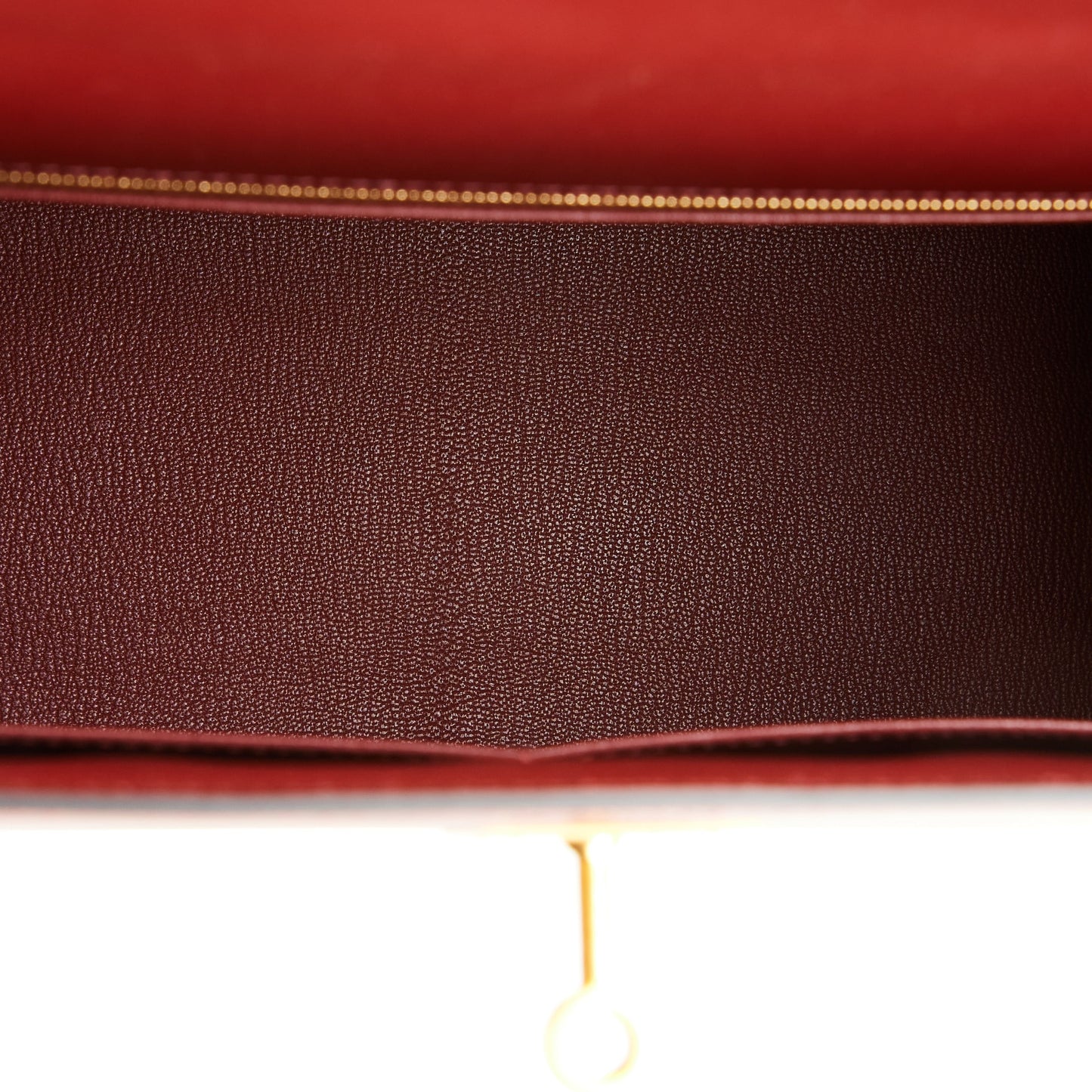 Hermes Special Order (HSS) Kelly Sellier 32 Rouge H and Black Sombrero Brushed Gold Hardware