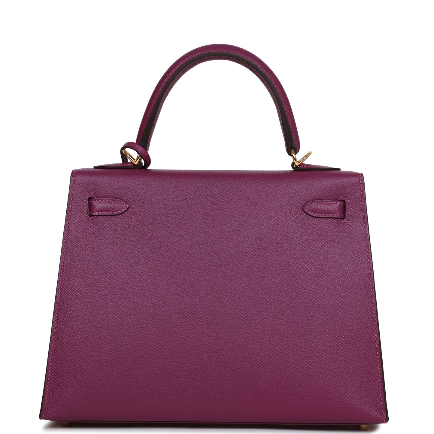 Hermes Special Order (HSS) Kelly Sellier 25 Anemone Verso Epsom Gold Hardware