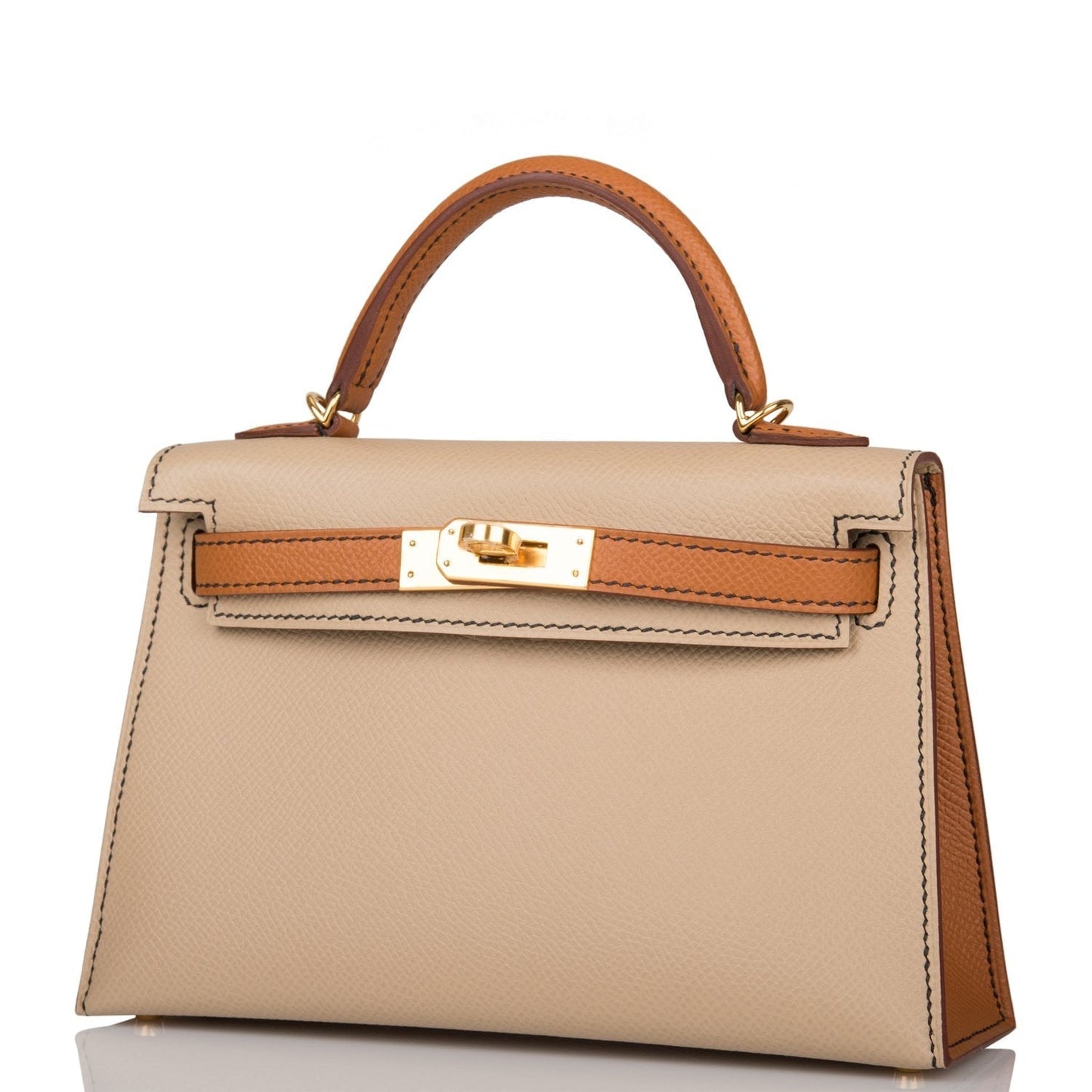 Hermes Special Order (HSS) Kelly Sellier 20 Trench and Gold Epsom Gold Hardware