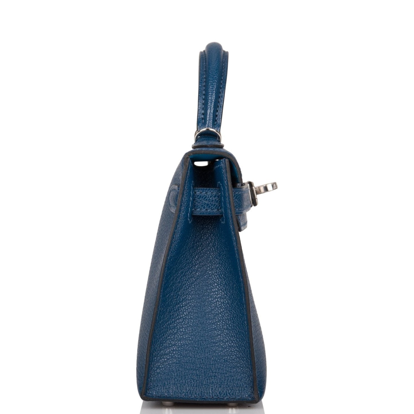 Hermes Verso Kelly Sellier 20 Deep Blue Chèvre Palladium Hardware