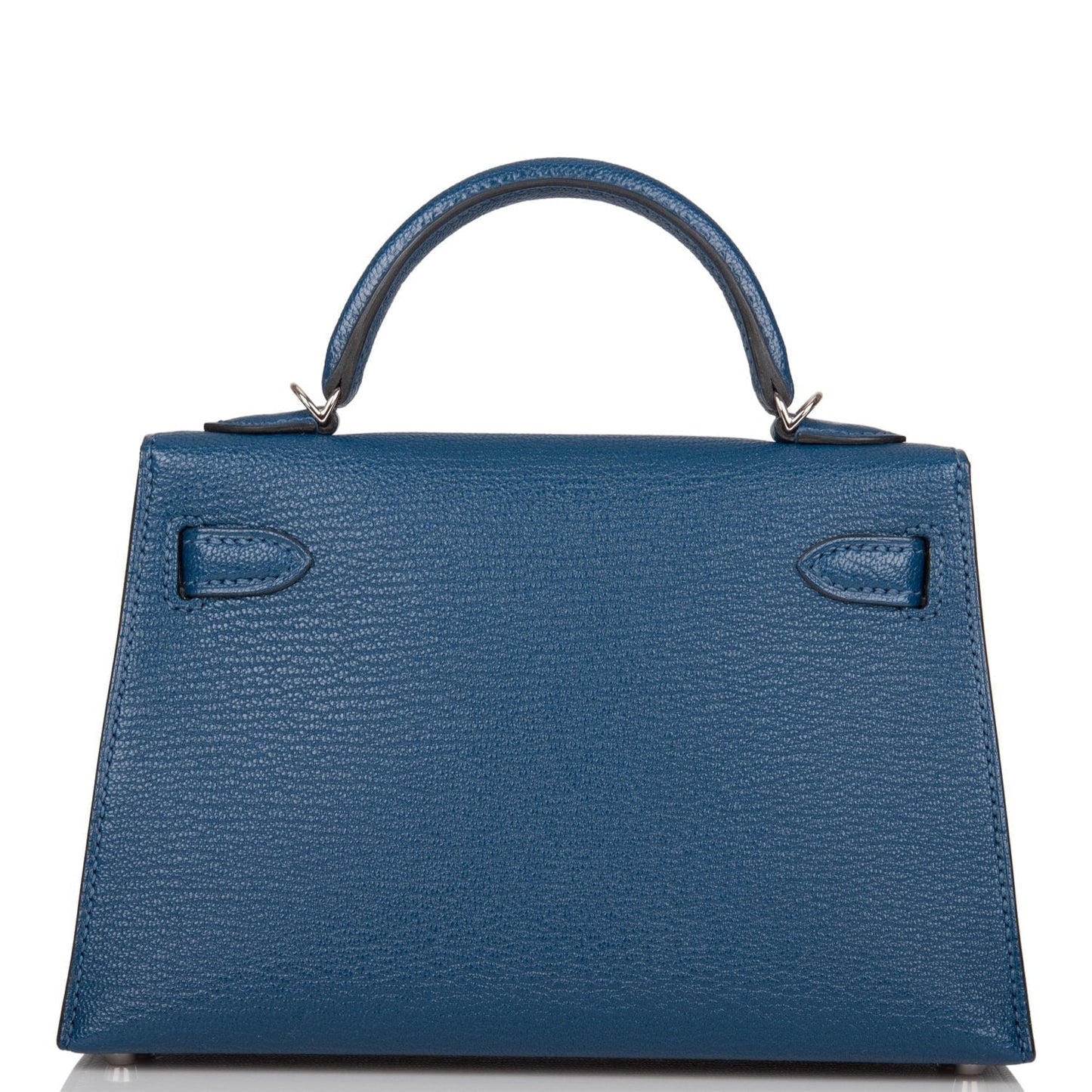 Hermes Verso Kelly Sellier 20 Deep Blue Chèvre Palladium Hardware