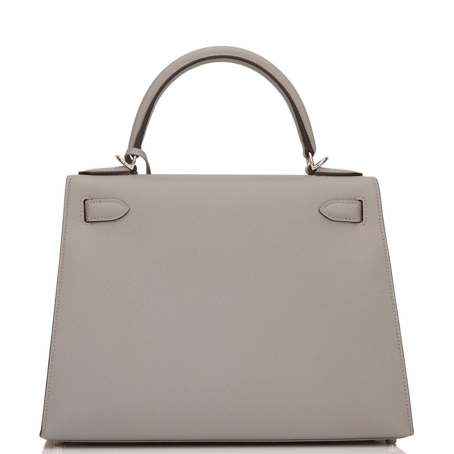 Hermes Special Order (HSS) Kelly Sellier 28 Gris Mouette Epsom Palladium Hardware