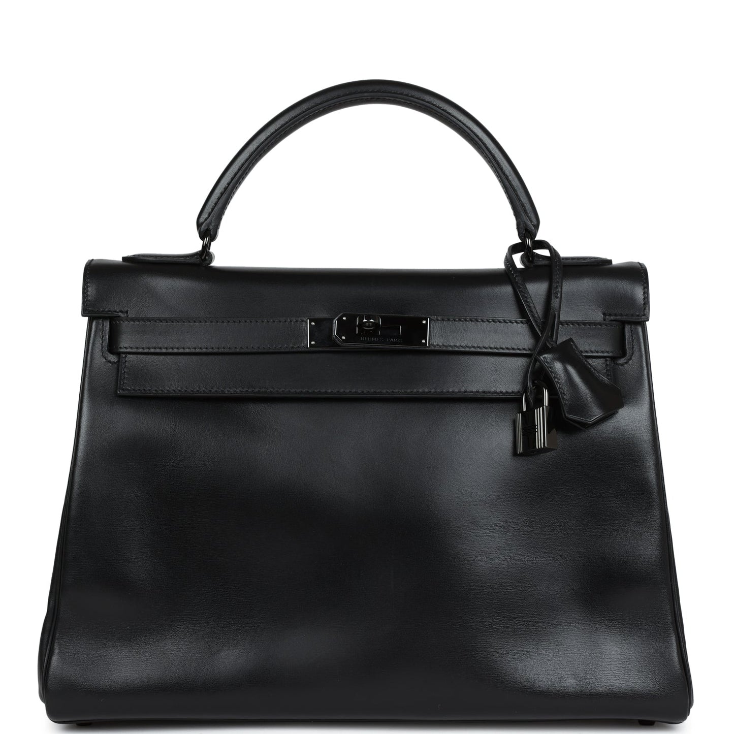 Pre-owned Hermes Kelly Retourne 32 SO Black Box Black Hardware