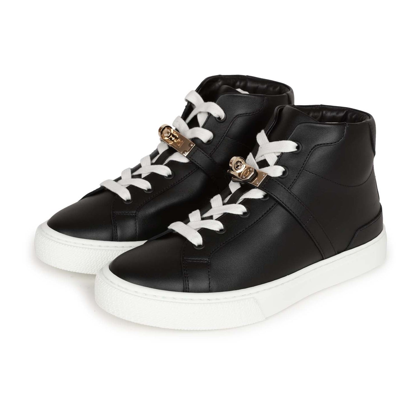 Hermes Daydream Sneaker Black and White Calfskin 36.5