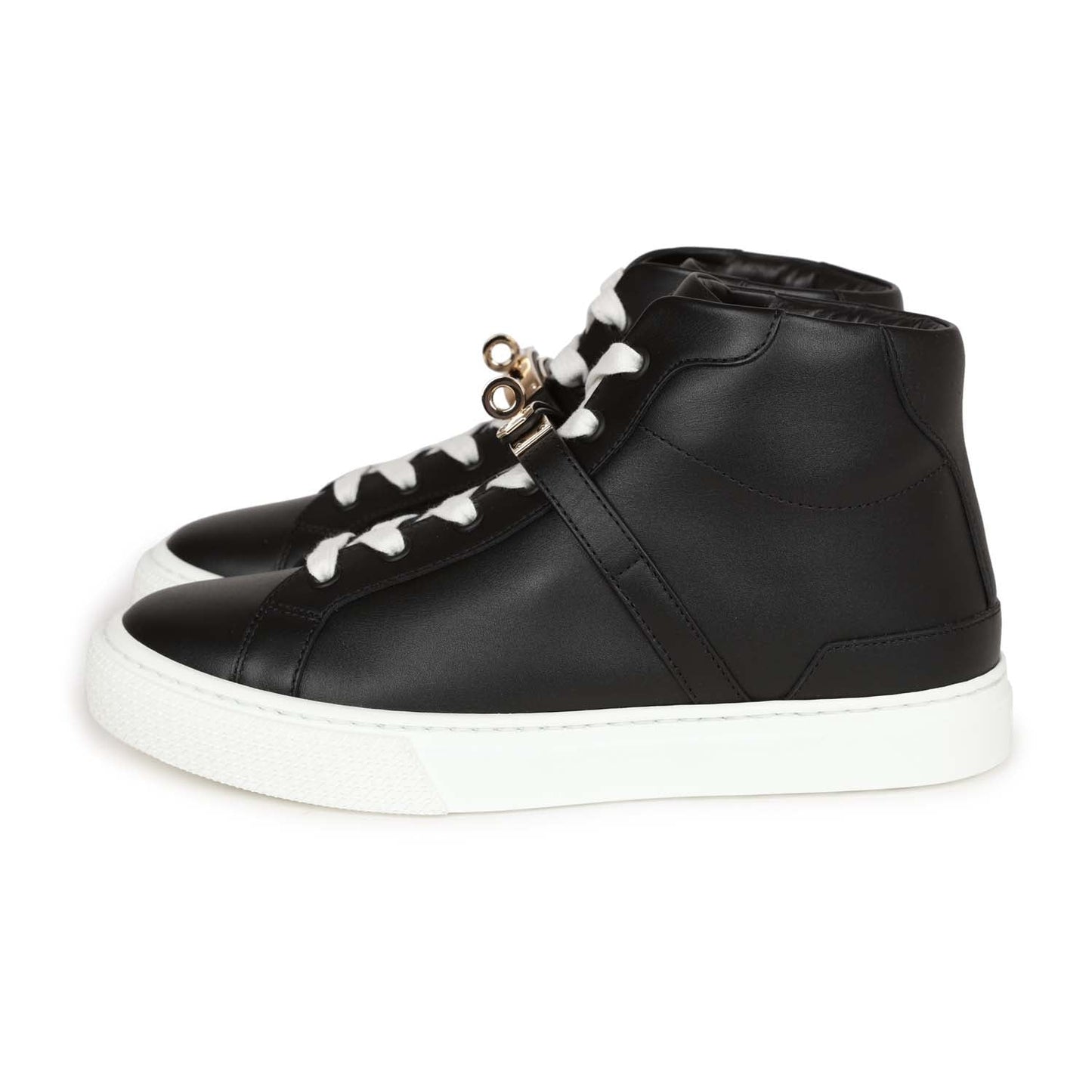 Hermes Daydream Sneaker Black and White Calfskin 36.5