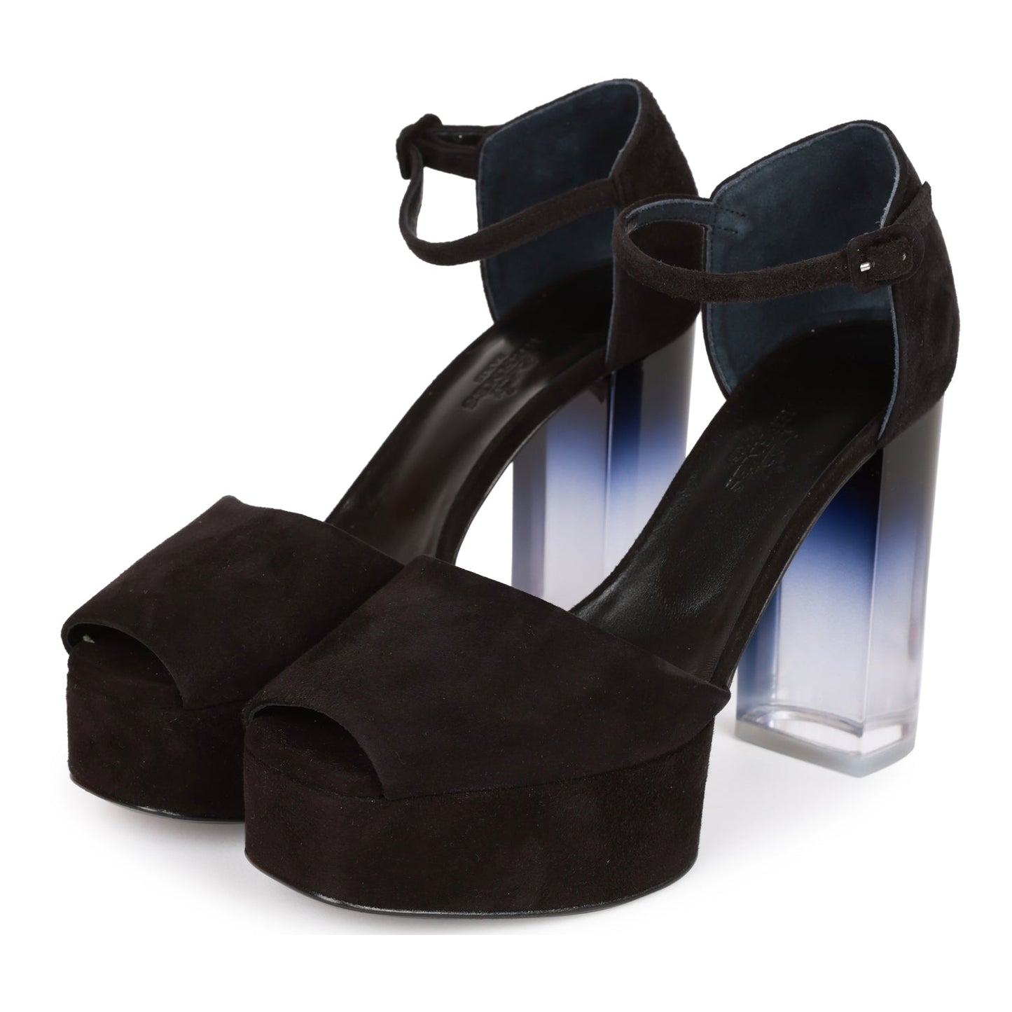 Hermes Flirt 60 Sandals Black Suede 36